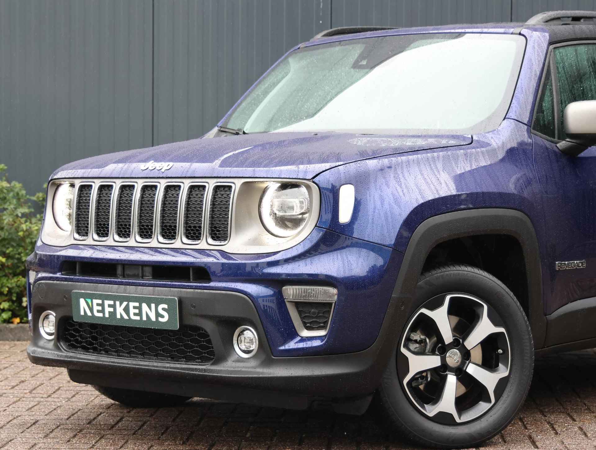 Jeep Renegade 180pk Turbo 4WD Limited (UNIEK!!/1ste eig./Climate/Adap.Cruise/NAV./AppleCarPlay/LED/17"LMV) - 41/43