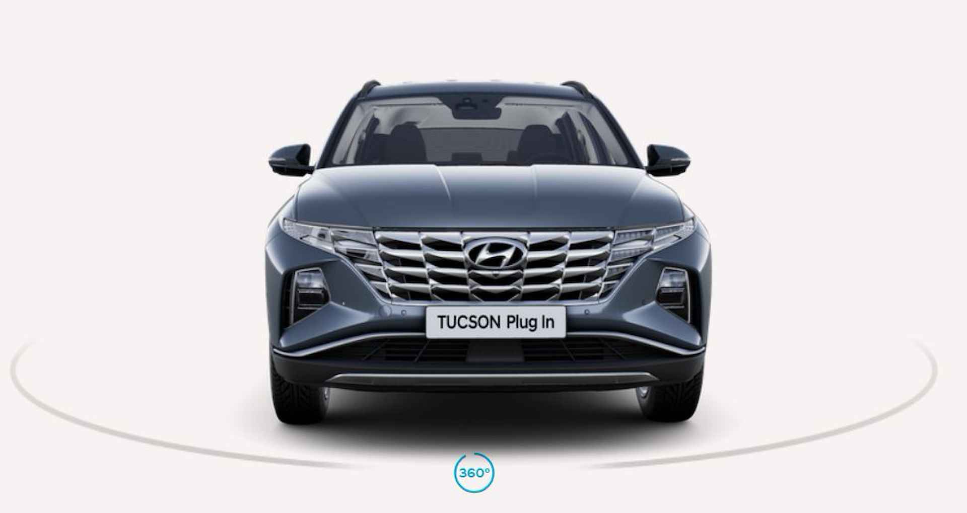 Hyundai Tucson 1.6 T-GDI PHEV Premium 4WD VAN €52.730 VOOR €44.545,- Teal Blue - 5/22