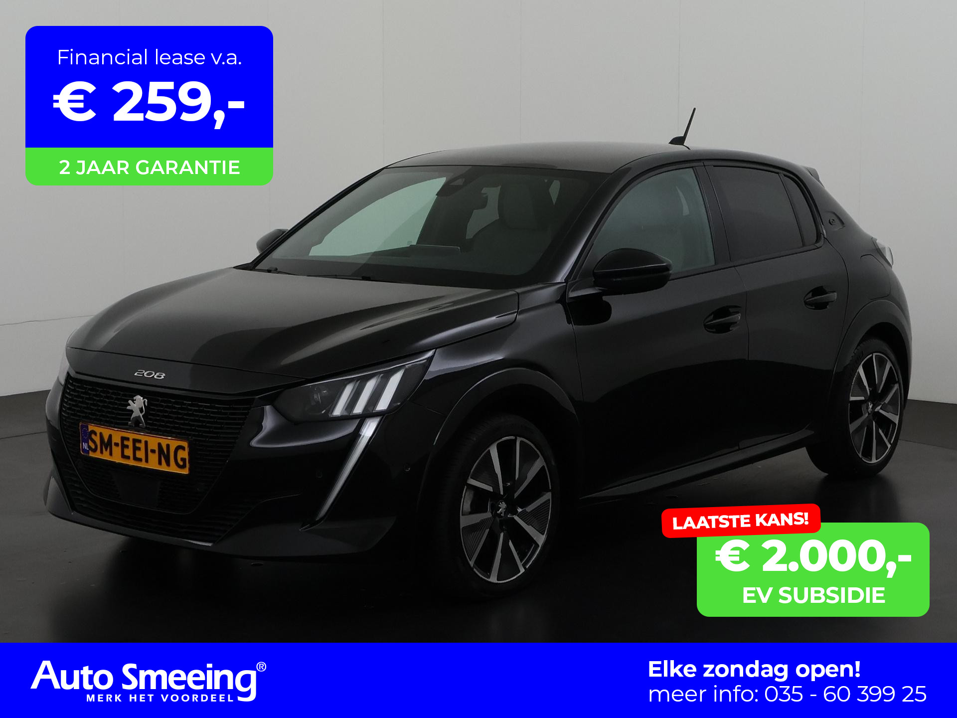 Peugeot e-208 EV GT Pack 50 kWh 3 fase | 18.895,- na subsidie | Panoramadak | Leder/Alcantara | Camera | Adapt. cruise | Zondag Open!