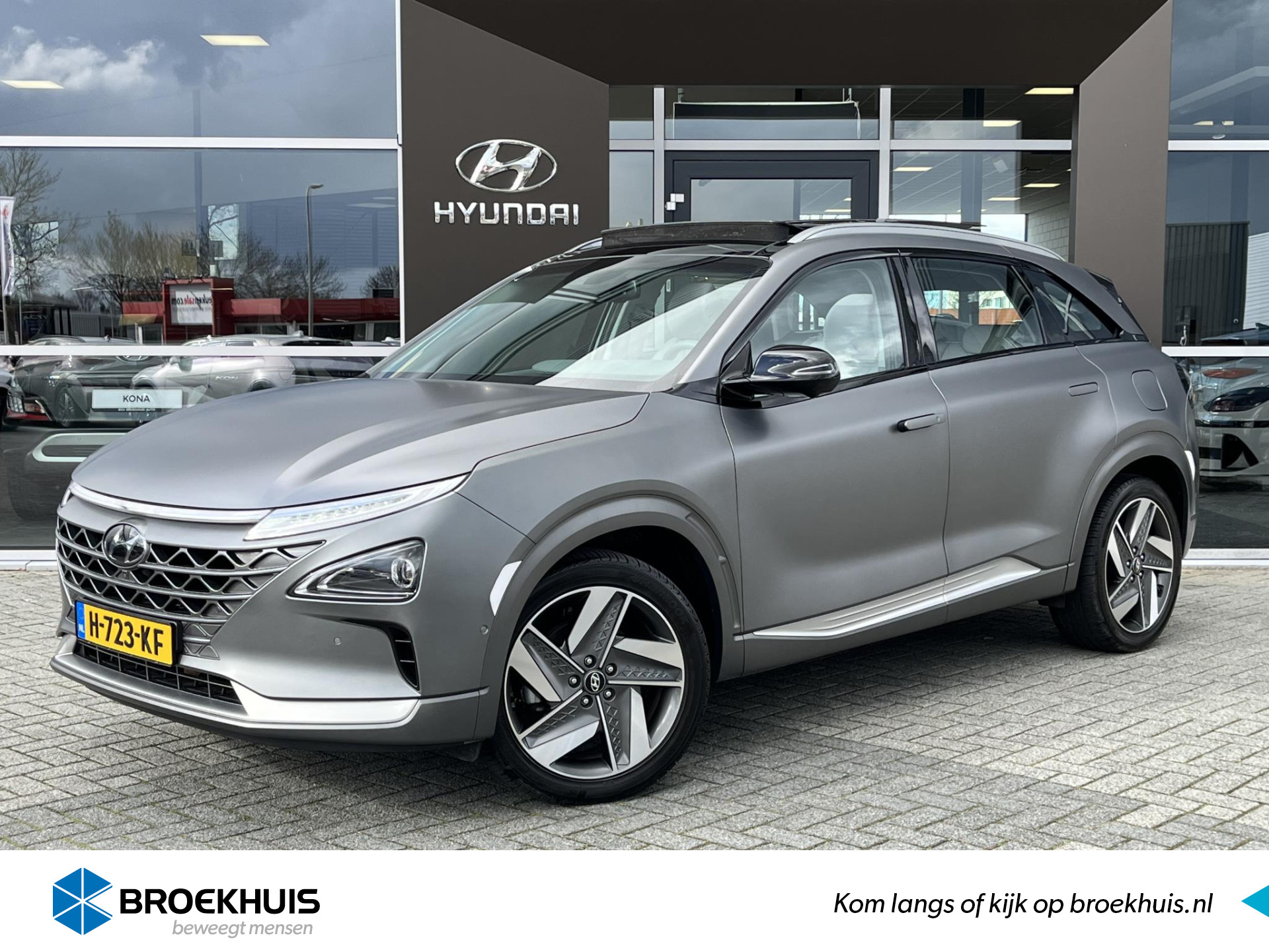 Hyundai NEXO FCEV Plus Pack | SCHUIF-KANTELDAK | LEDER l WATERSTOF l WEGENBELASTINGVRIJ bij viaBOVAG.nl
