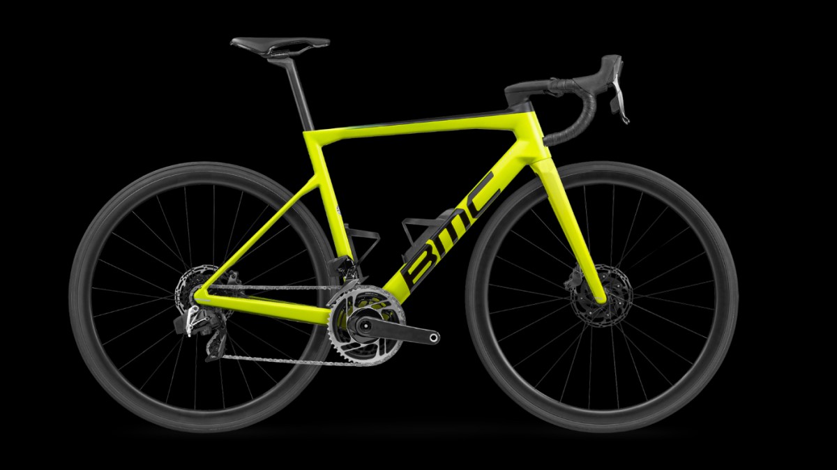 BMC Teammachine SLR01 Four Heren Acid Yellow & Carbon 58cm 2022