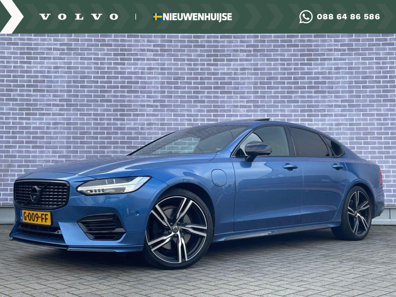 Volvo S90 2.0 T8 AWD R-Design | Full Option | Black Pack | Trekhaak | Bowers & Wilkins Audio | Polestar Tuning | Luchtvering | Schuifkanteldak | 360 Camera |