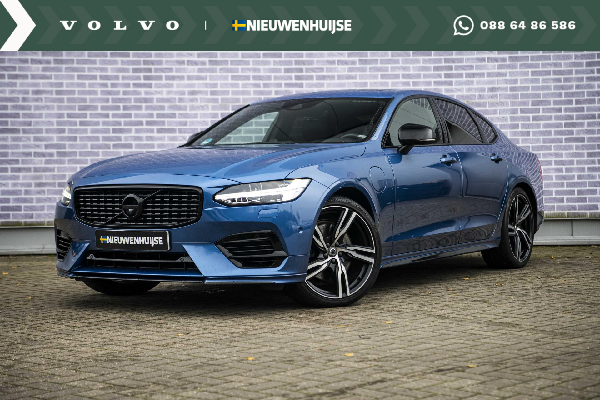 Volvo S90 2.0 T8 AWD R-Design | Full Option | Black Pack | Trekhaak | Bowers & Wilkins Audio | Polestar Tuning | Luchtvering | Schuifkanteldak | 360 Camera |