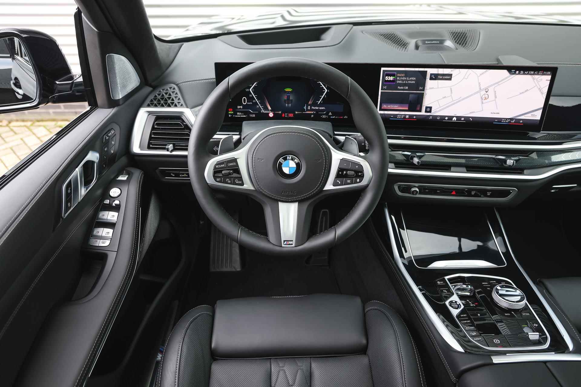 BMW X7 xDrive40i High Executive M Sport Automaat / Panoramadak Sky Lounge / Trekhaak / Stoelventilatie / Bowers & Wilkins / Gesture Control / Stoelventilatie / Parking Assistant Professional - 13/45