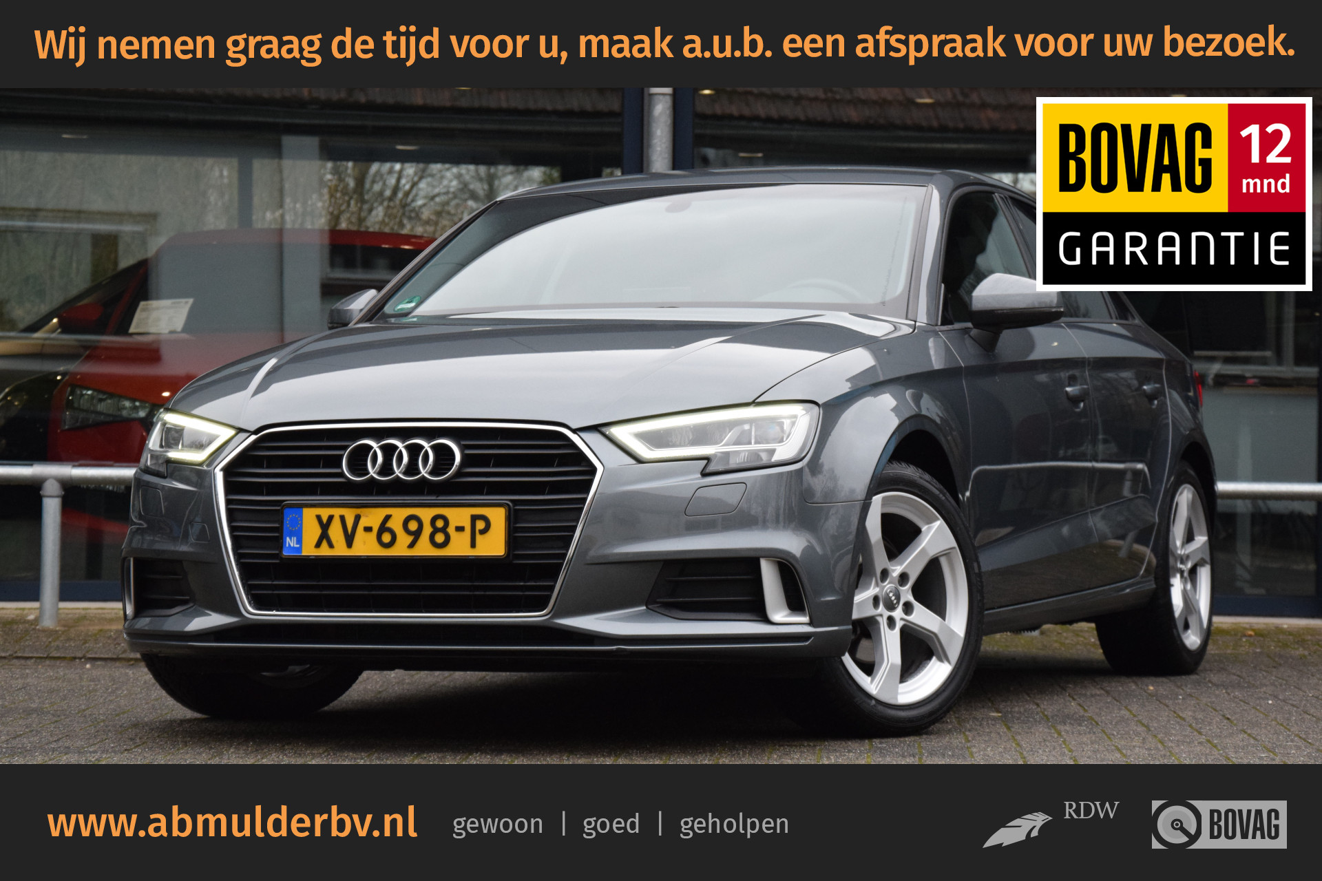 Audi A3 Limousine 30 116PK TFSI Sport Lease Edition Automaat | NL-Auto | BOVAG Garantie | Stoelverwarming | 17" Velgen | Naviatie | LED-Koplampen | PDC Achter | bij viaBOVAG.nl