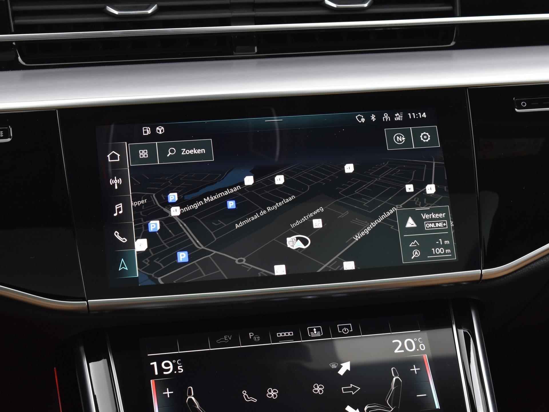 Audi A8 60 TFSIe Quattro Lang Pro Line Plus | B&O 3D Sound | ACC | Luchtvering | Servosluiting | 360 Camera | Panoramadak | 20'' Inch | Garantie t/m 23-04-2025 of 100.000km - 31/44