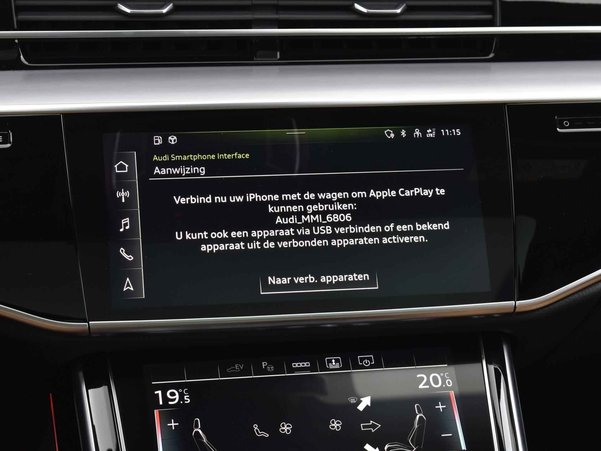 Audi A8 60 TFSIe Quattro Lang Pro Line Plus | B&O 3D Sound | ACC | Luchtvering | Servosluiting | 360 Camera | Panoramadak | 20'' Inch | Garantie t/m 23-04-2025 of 100.000km - 32/44