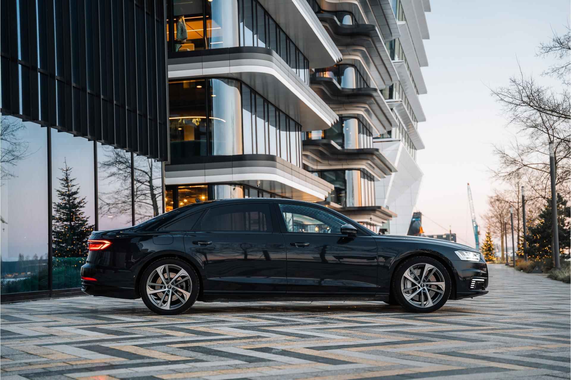 Audi A8 60 TFSIe Quattro Lang Pro Line Plus | B&O 3D Sound | ACC | Luchtvering | Servosluiting | 360 Camera | Panoramadak | 20'' Inch | Garantie t/m 23-04-2025 of 100.000km - 7/45