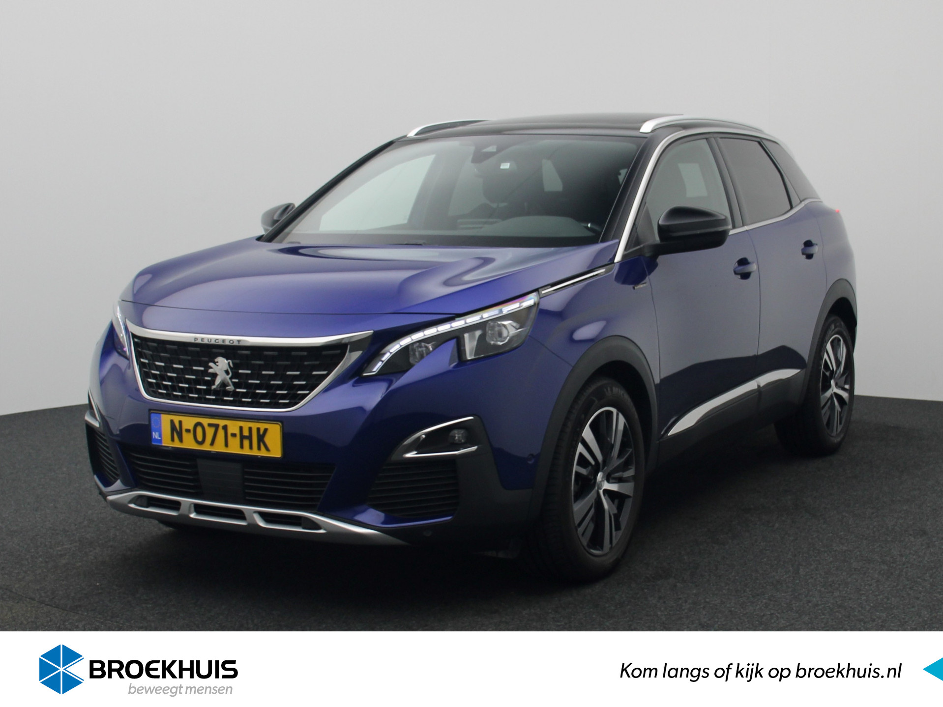 Peugeot 3008 SUV 1.6 165Pk GT Line | VOL OPTIES! | Stoelverwarming | AGR Stoelen | FOCAL | Keyless | Navigatie | 18'' Lichtmetaal | Elektrische Stoel | 1500KG Trekvermogen | automatische airco | Dode hoek detectie | Getint glas | Leder\Stof | Chroom | Touchscreen | Bluetooth |