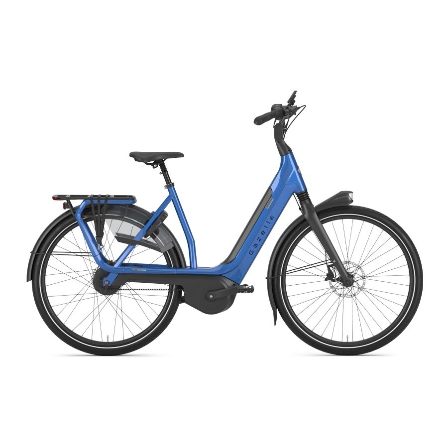 GAZELLE Avignon Belt test e-bike Dames Tropical Blue Glans 53cm 2025