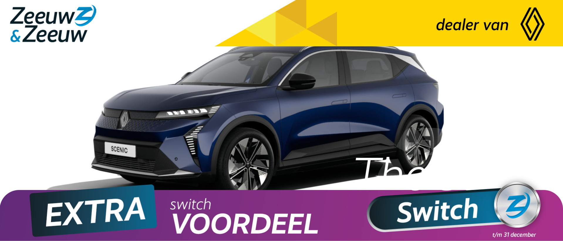 Renault Scenic E-Tech EV60 comfort range techno | Uit Voorraad Leverbaar | Elektrisch Verwarmbaar Stuurwiel | Dodehoek Detectie