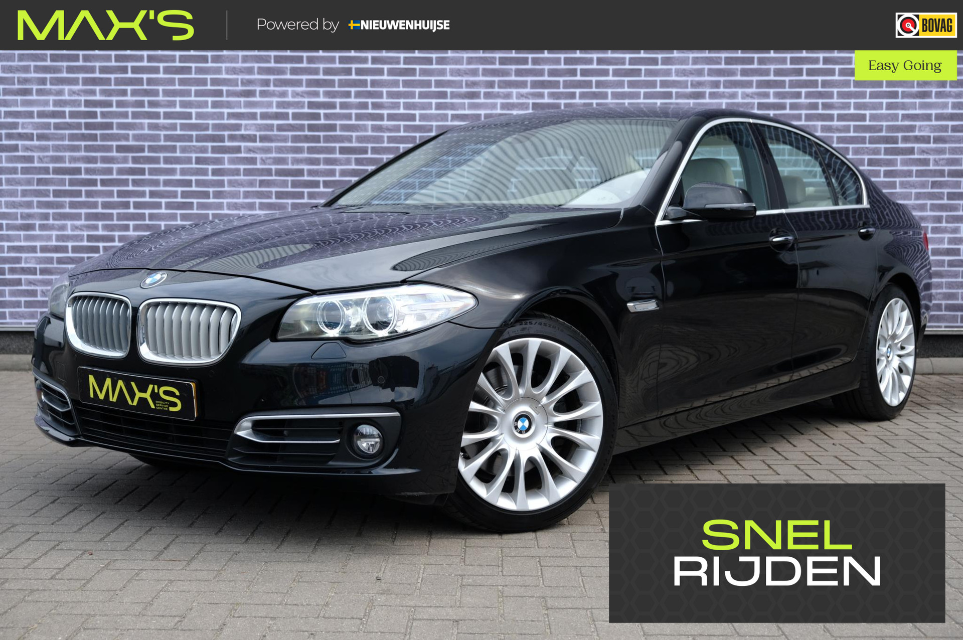 BMW 5-serie 530d High Executive | Sportstuur |  Stoelverwarming | Dealer Onderhouden | Leer | Navigatie | Cruise Control | Parkeersensor Voor en Achter