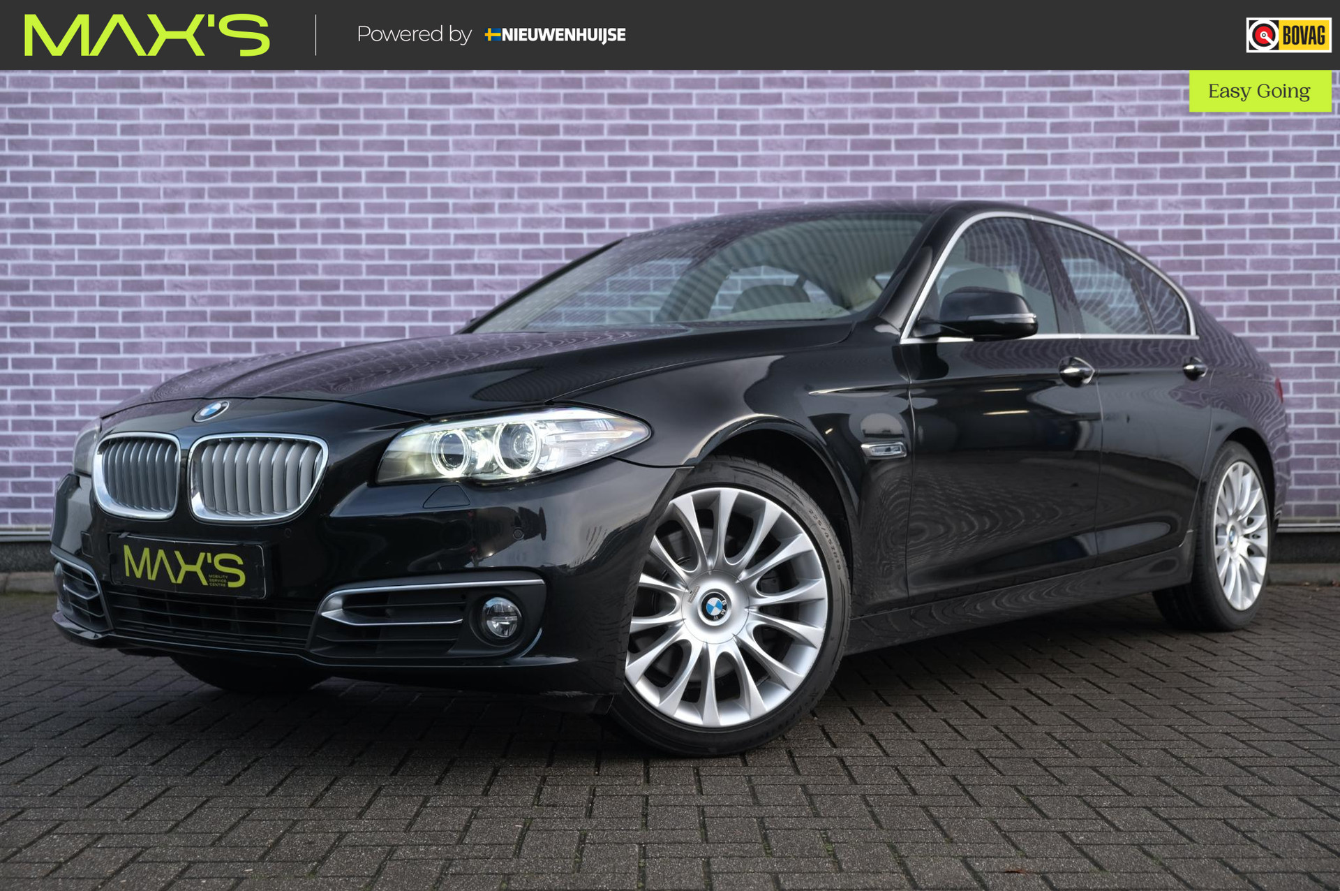 BMW 5-serie 530d High Executive | Sportstuur |  Stoelverwarming | Dealer Onderhouden | Leer | Navigatie | Cruise Control | Parkeersensor Voor en Achter