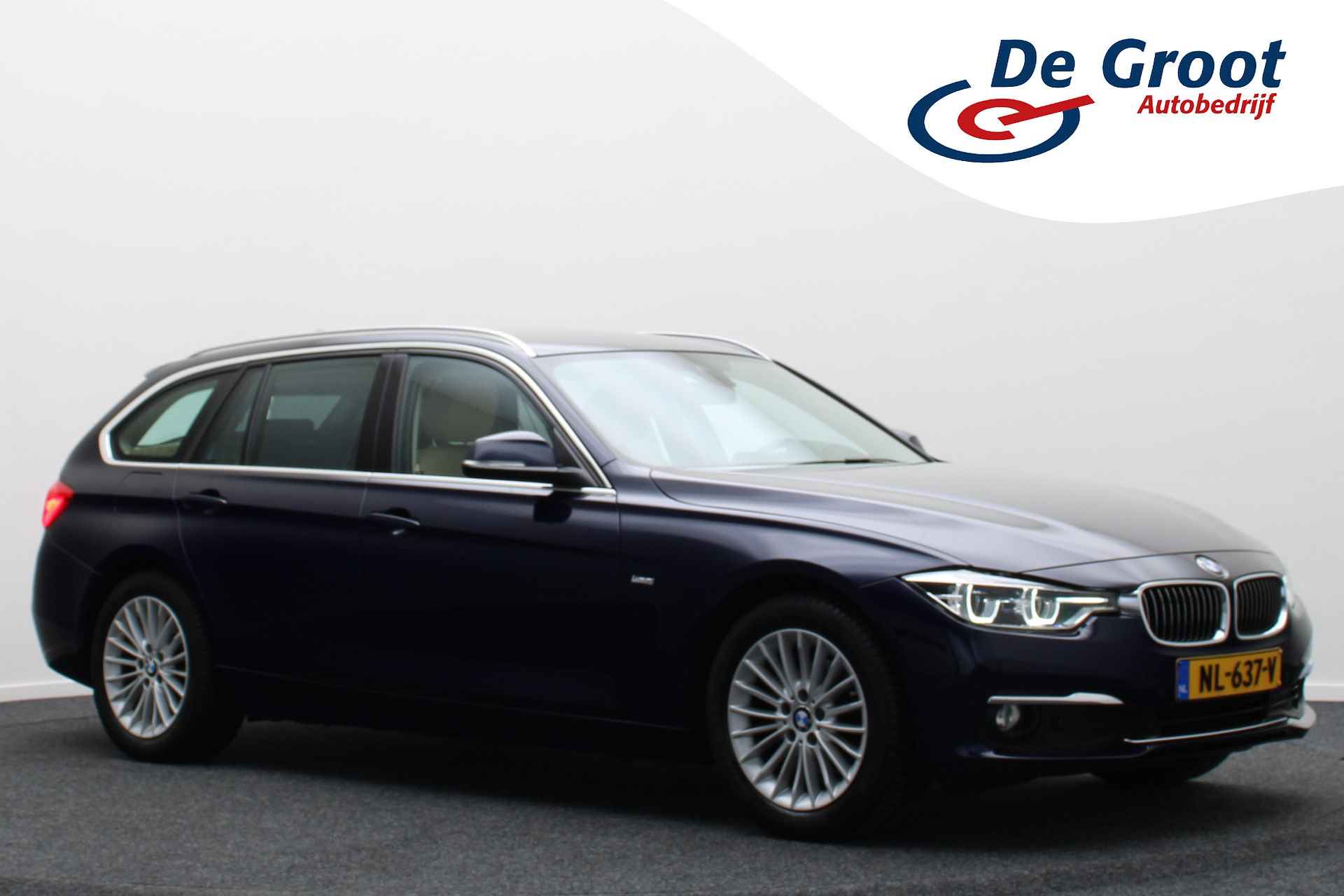 BMW 3 Serie Touring 318i Luxury Leer, Head-Up, Cruise, Navigatie, Bluetooth, PDC, 17'' - 1/49