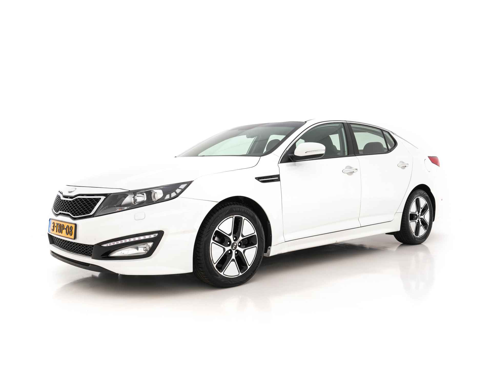 Kia Optima 2.0 CVVT Hybrid Super Pack Aut. *FULL-LEATHER | XENON | MEMORY-PACK | INFINITY-AUDIO | CAMERA | KEYLESS | ECC | HEATED/COOLED-SEATS | PDC | CRUISE | NAVI-FULLMAP | COMFORT-SEATS | 17''ALU* - 3/32