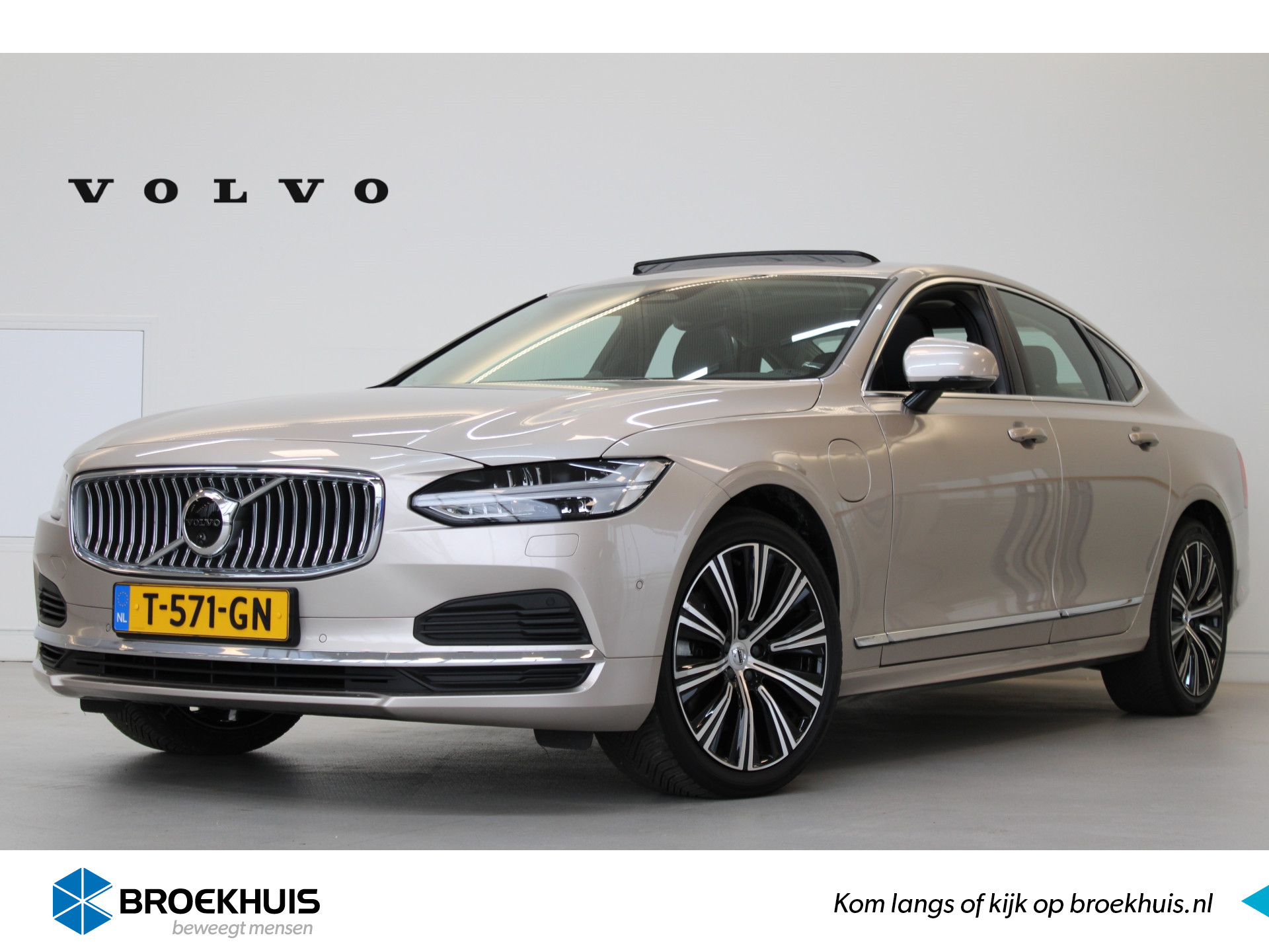 Volvo S90 T8 455PK AWD Ultimate Bright | Full Options! | B&W Audio | Luchtvering | Massage | 360º view