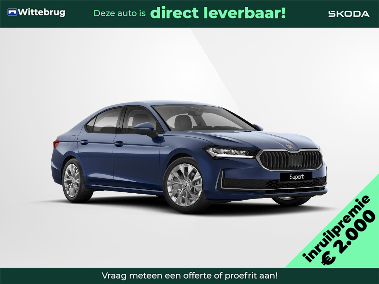 Škoda Superb 1.5 TSI MHEV First Edition/ Lounge interieur/ Trekhaak wegklapbaar/ 18''inch Lichtmetalen velgen/ Chrome pakket Met € 2.000,00 inruilpremie