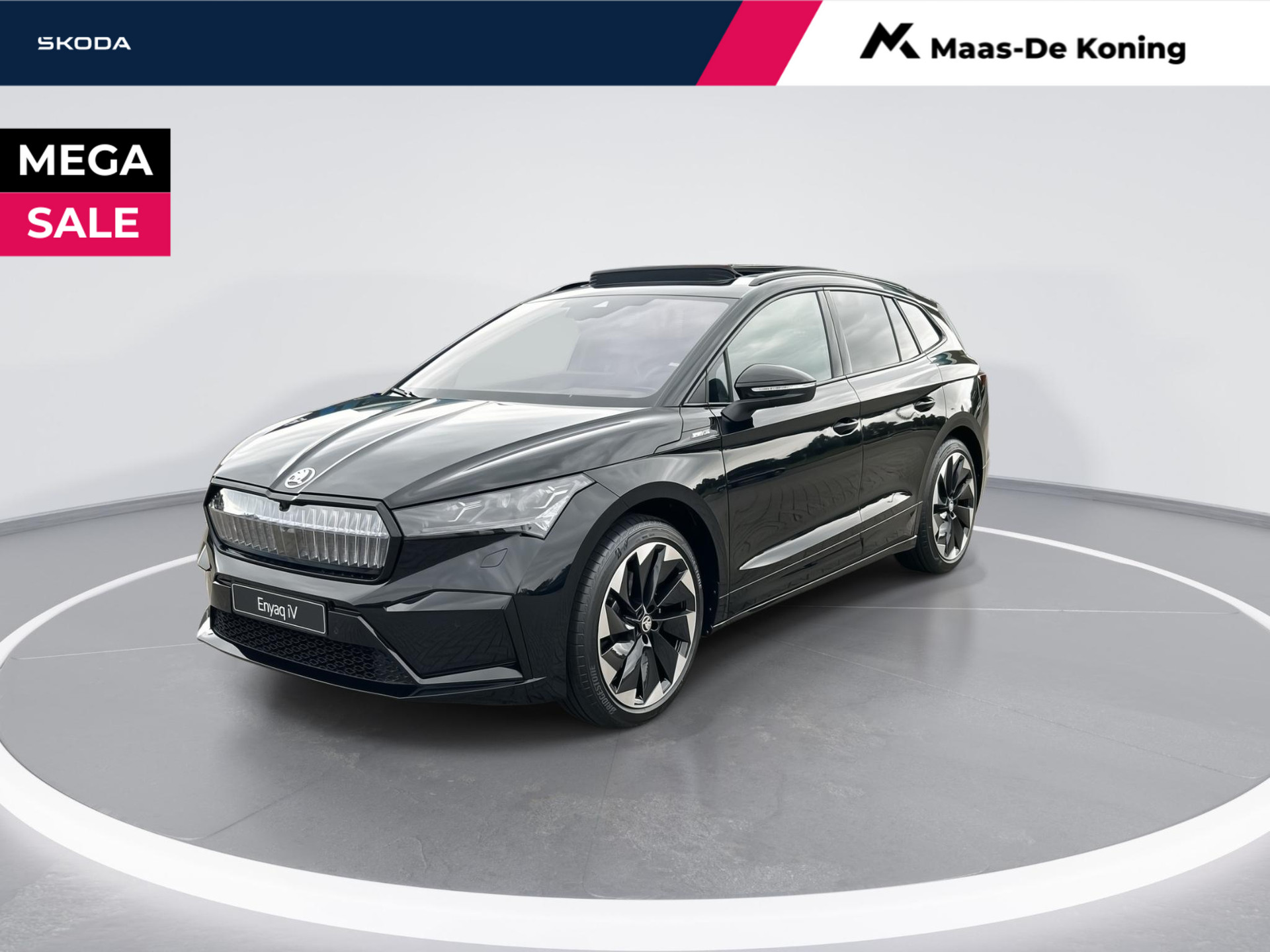 Škoda Enyaq iv Sportline Elektromotor 132 kW / 179 pk SUV Elektri sche aandrijving | Panorama schuif/kanteldak | Business upgrade pakket | 21'' lichtmetalen velgen  · MEGA Sale