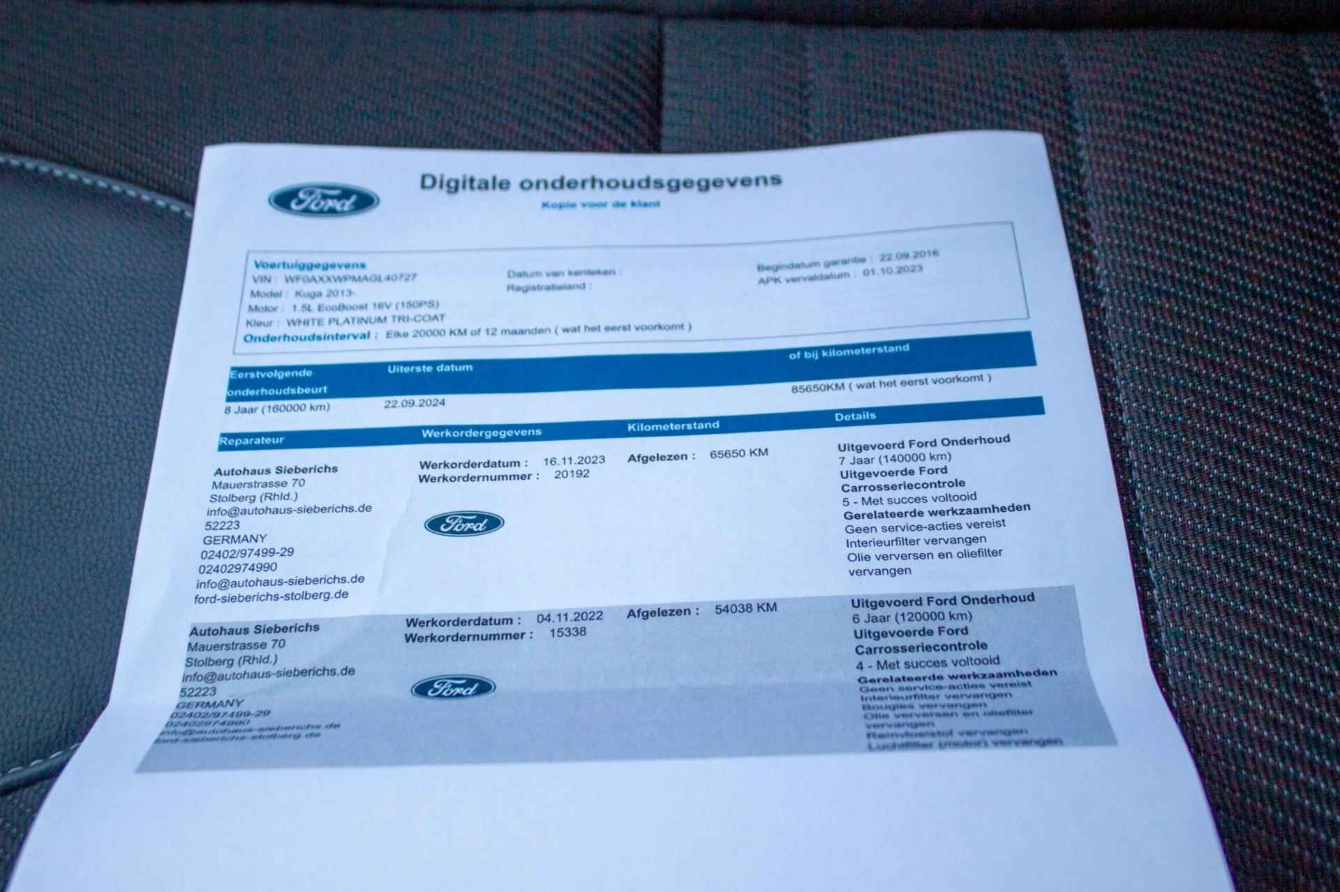 Ford Kuga 1.5 Titanium | Prijs rijklaar incl. 12 mnd garantie | Navi Camera Panodak Elek Achterklep Lmv - 47/47