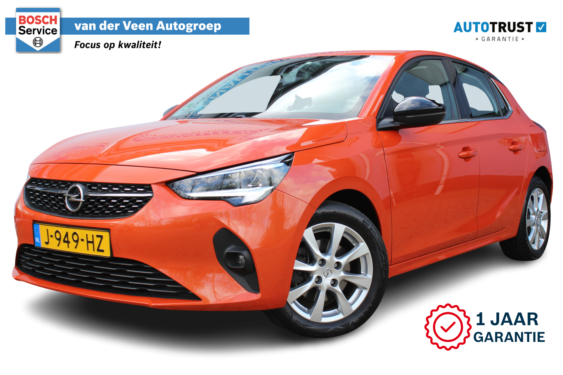 Opel Corsa 1.2 Elegance | Incl. 1 jaar Garantie | 1e Eigenaar | Apple CarPlay/Andoid Auto | Cruise controle | Airco | Navi via CarPlay | Lane assist | Half lederen bekleding | Origineel NL auto | NAP |