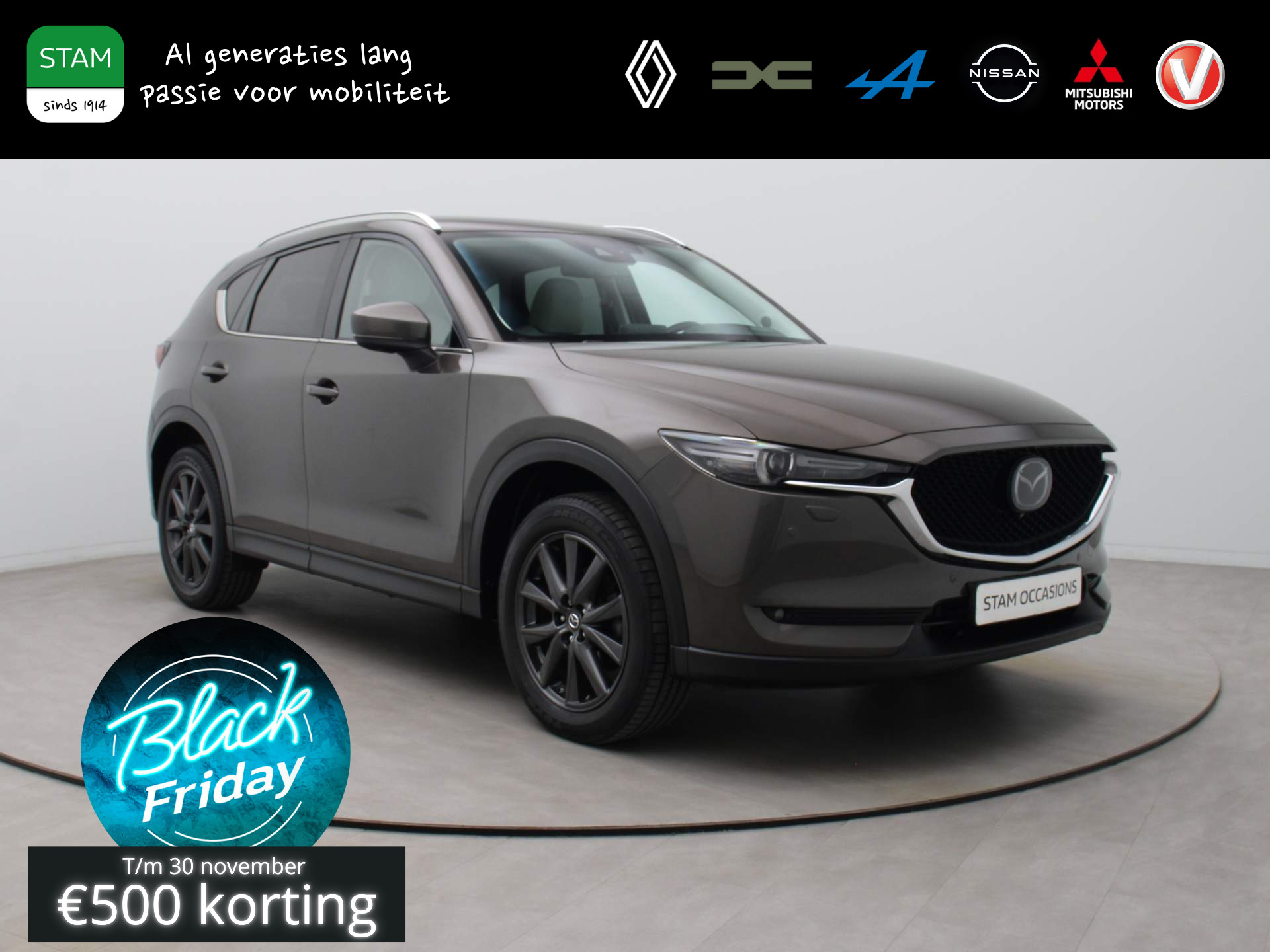 Mazda CX-5 2.0 SkyActiv-G 165 GT-M 360° Camera | Climate | Navi | Parksens. v+a | Stuur -\ Stoel verwarmd