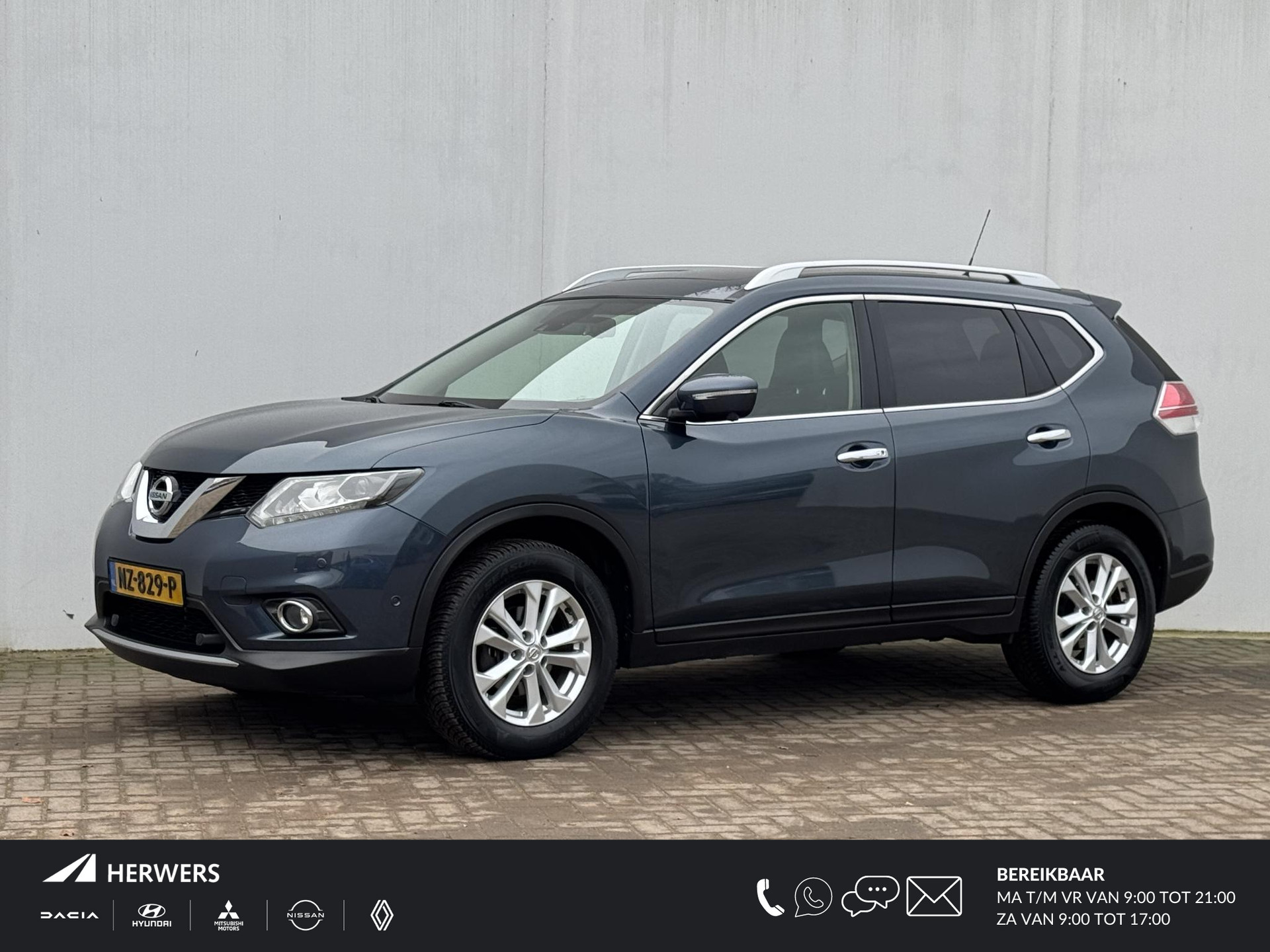 Nissan X-Trail 1.6 DIG-T Business / Afneembare trekhaak (1800 KG) / 360 Graden camera / Schuif/kanteldak / Voorstoelen verwarmd / Lederen bekleding