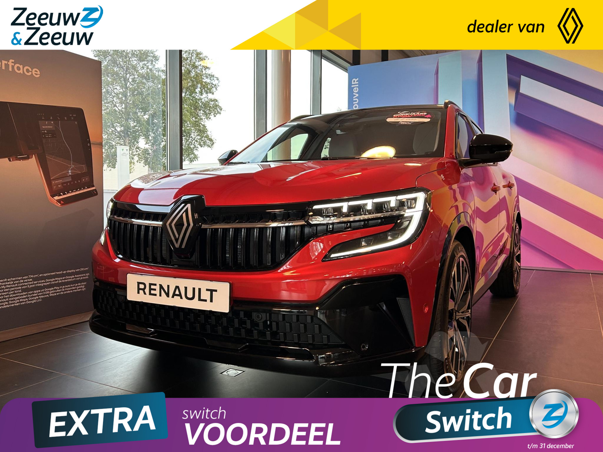 De nieuwe Renault Espace E-Tech Hybrid 200 iconic 7p. | Profiteer nu EXTRA  €2500,- Zeeuw & Zeeuw ordepremie |