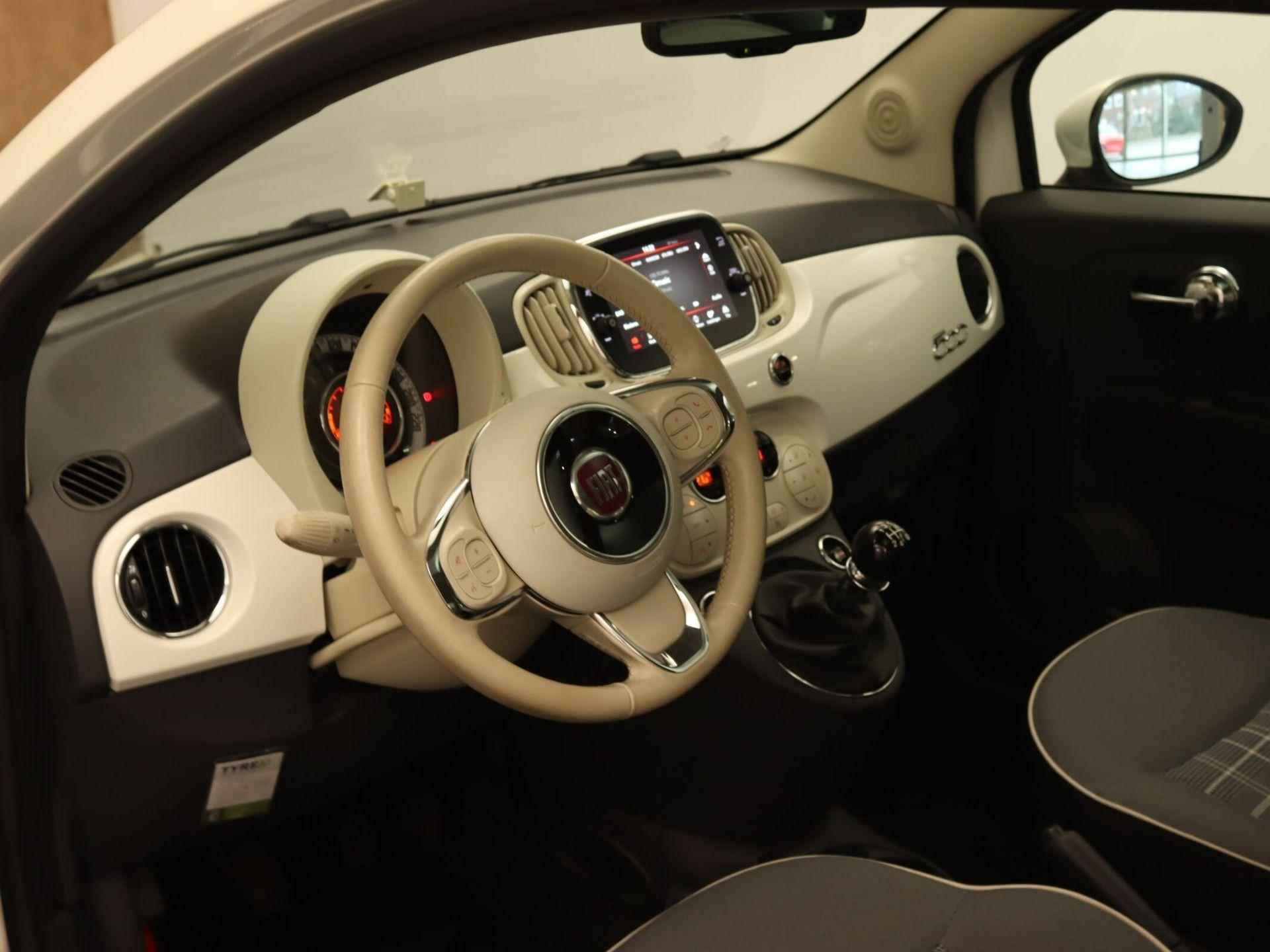 Fiat 500 0.9 TwinAir Turbo Lounge - ORIGINEEL NEDERLANDSE AUTO - PANORAMADAK - LICHTMETALEN VELGEN 15" INCH - BLUETOOTH TELEFOONVOORBEREIDING - LEDEREN STUURWIEL - START/STOP SYSTEEM - 3/34