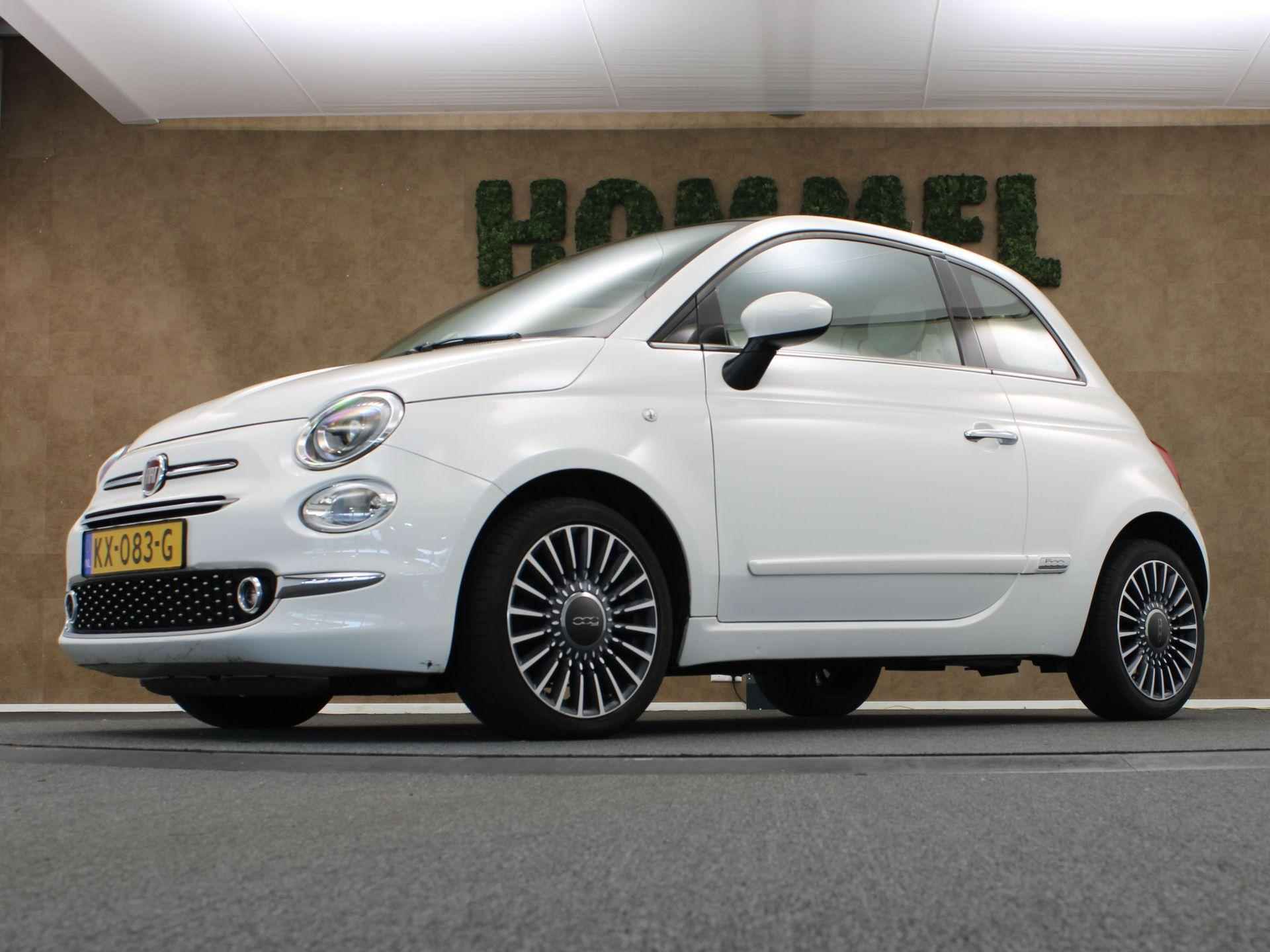 Fiat 500 0.9 TwinAir Turbo Lounge - ORIGINEEL NEDERLANDSE AUTO - PANORAMADAK - LICHTMETALEN VELGEN 15" INCH - BLUETOOTH TELEFOONVOORBEREIDING - LEDEREN STUURWIEL - START/STOP SYSTEEM - 15/34