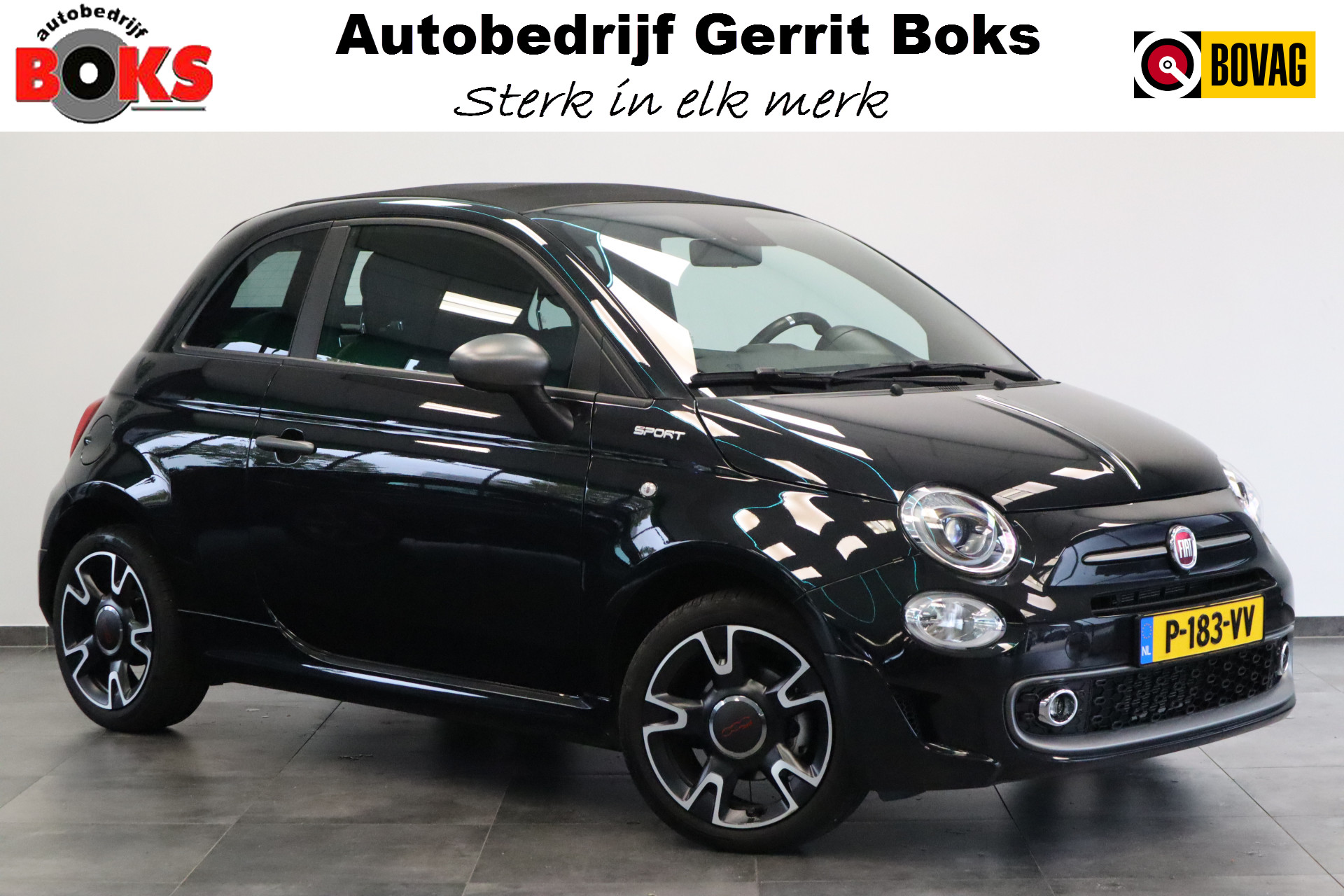 Fiat 500 1.0 Hybrid Sport Cabrio Navigatie CruiseControl 2 Jaar garantie mogelijk* ( vraag naar de voorwaarde)