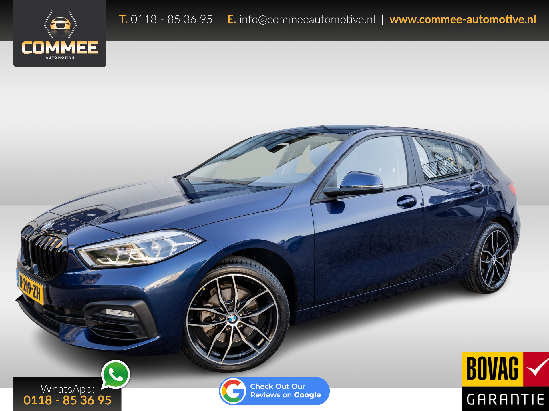 BMW 1-serie 118i Executive Edition Rijklaar✅Navipro✅18Inch✅Shadowline✅LED✅BTW