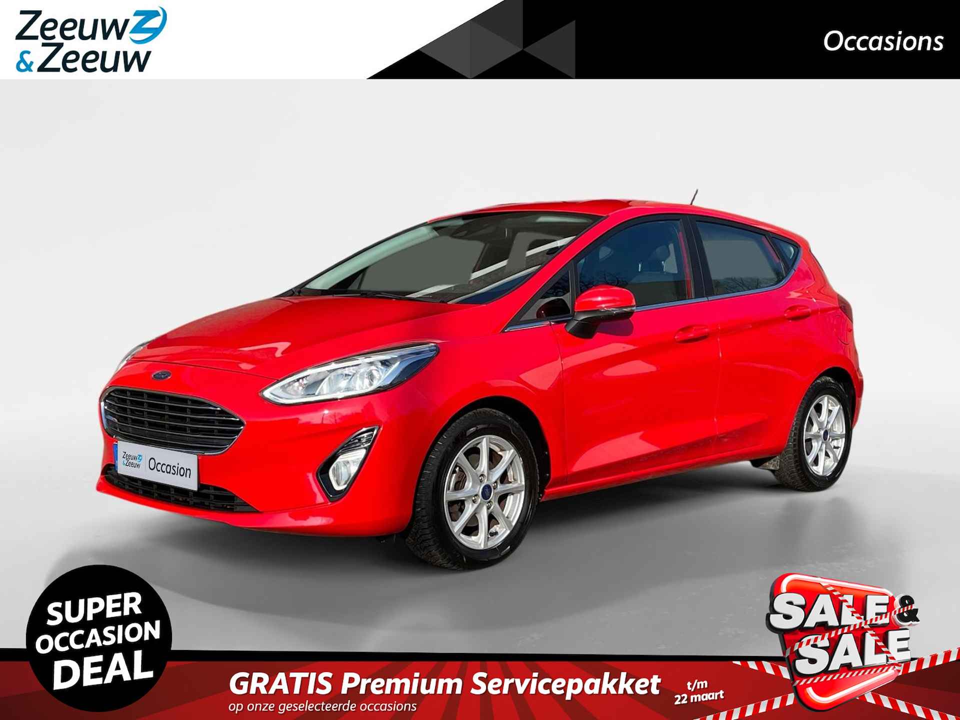 Ford Fiesta 1.0 EcoBoost (mild hybrid) Titanium 125PK | LED | Climate Control | Cruise Control | Parkeersensoren | Lichtmetalen velgen