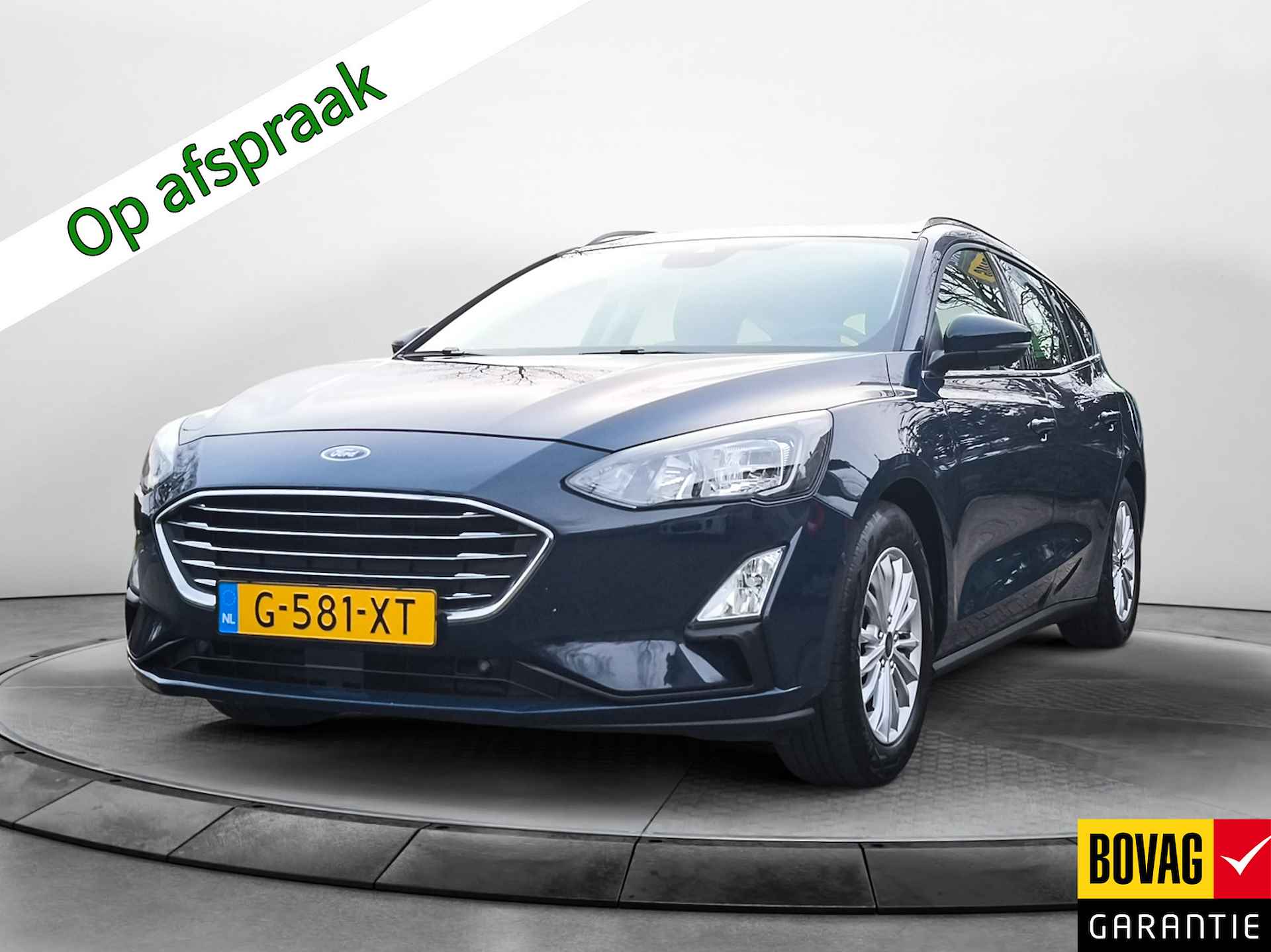 Ford FOCUS Wagon 1.0 EcoBoost Titanium Business (126 PK) 1e-Eig. Keurig-Onderh. BOVAG-Garantie. NL-Auto. Trekhaak, Navigatie/Apple-Carplay/Android-Auto, Cruisecontrol, Keyless-Entry/Start, Parkeersensoren-V+A, Achteruitrijcamera, DAB, Sportstoelen, Licht-Licht-Pakket, Lm-Velgen-16Inch, Privacy-Glas