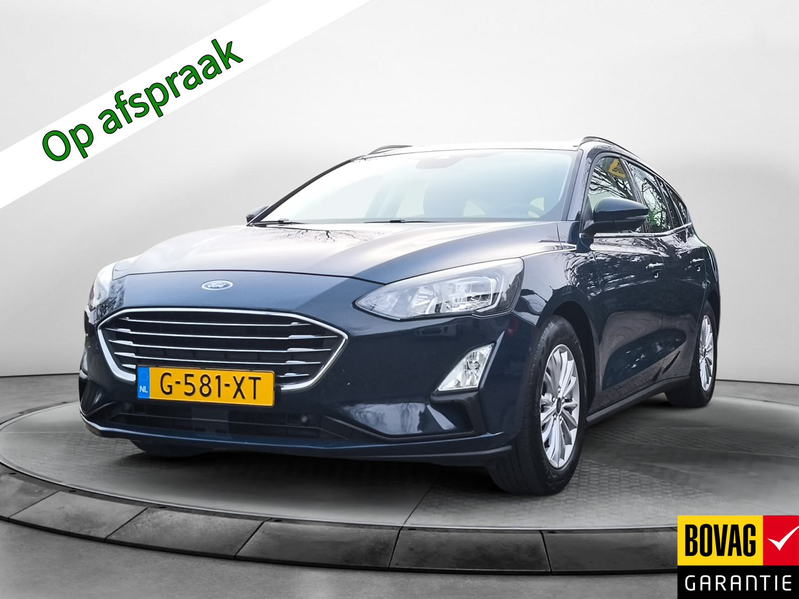 Ford FOCUS Wagon 1.0 EcoBoost Titanium Business (126 PK) 1e-Eig. Keurig-Onderh. BOVAG-Garantie. NL-Auto. Trekhaak, Navigatie/Apple-Carplay/Android-Auto, Cruisecontrol, Keyless-Entry/Start, Parkeersensoren-V+A, Achteruitrijcamera, DAB, Sportstoelen, Licht-Licht-Pakket, Lm-Velgen-16Inch, Privacy-Glas