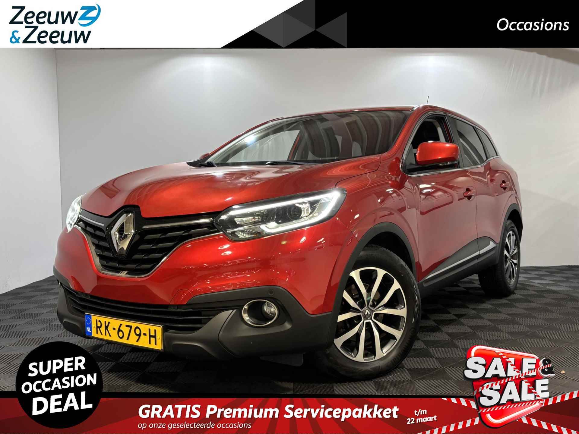 Renault Kadjar 130 PK TCe Limited Automaat | 1e eigenaar | Navi | Parkeersensoren | Climate Control | Cruise Control | Lichtmetalen Velgen | Privacy Glass | Licht & Regen Sensor |