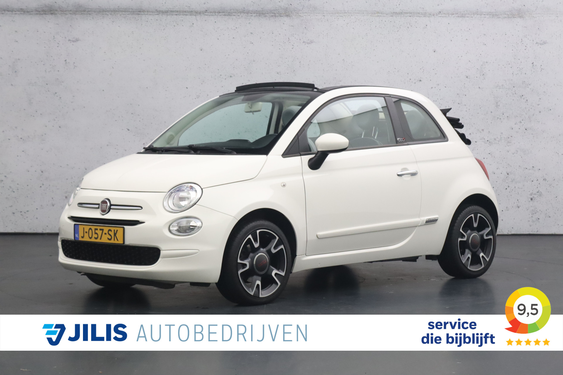 Fiat 500C 0.9 TwinAir Turbo Anniversario | Elektrische kap | Airconditioning | Parkeersensoren | LMV 16"