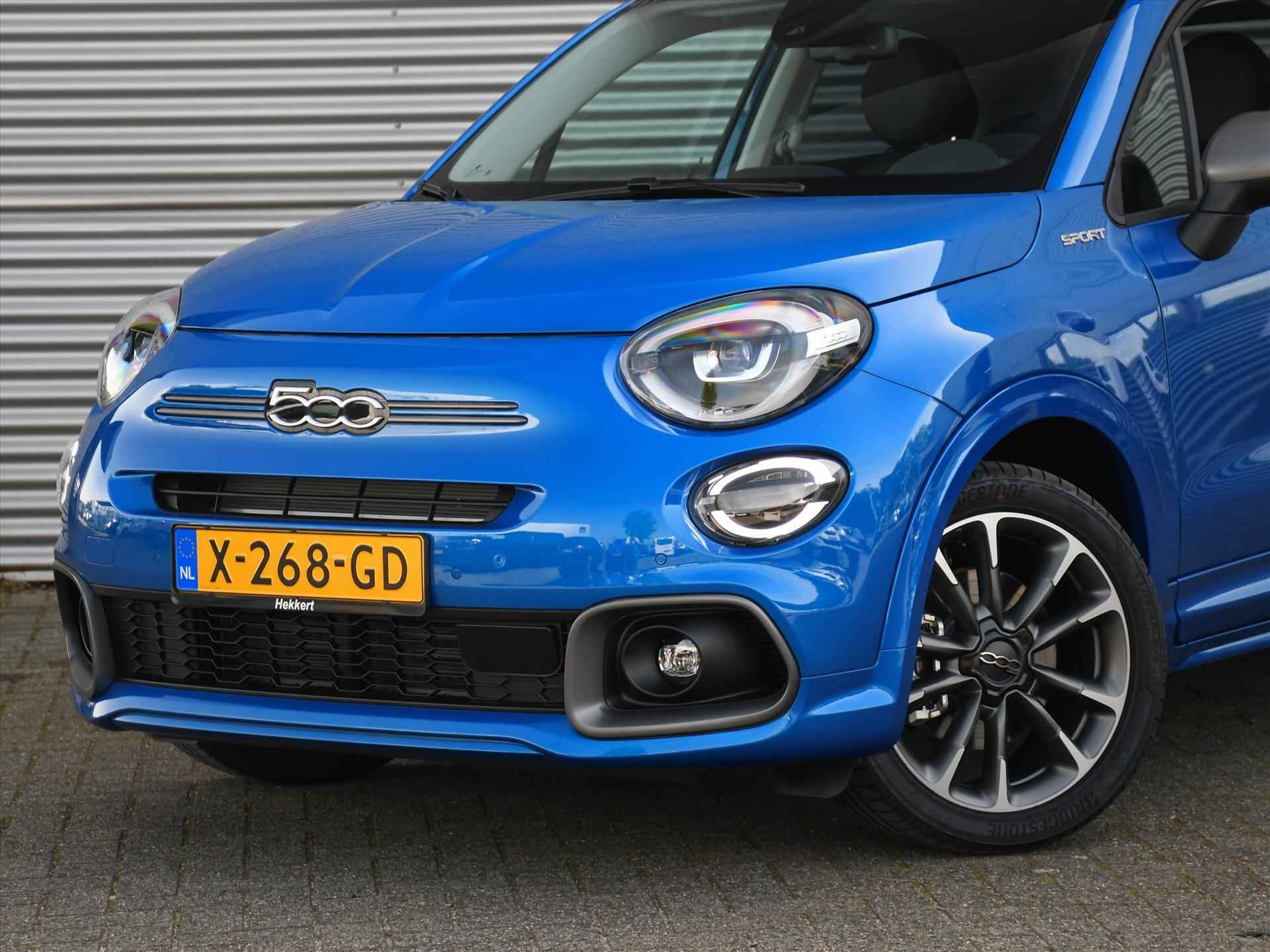 Fiat 500X Sport 1.5 Hybrid 130pk Automaat DODE HOEK | CRUISE | APPLE CARPLAY | NAVI | 18''LM | KEYLESS ENTRY | DAB | USB | PRIVACY GLASS - 2/31