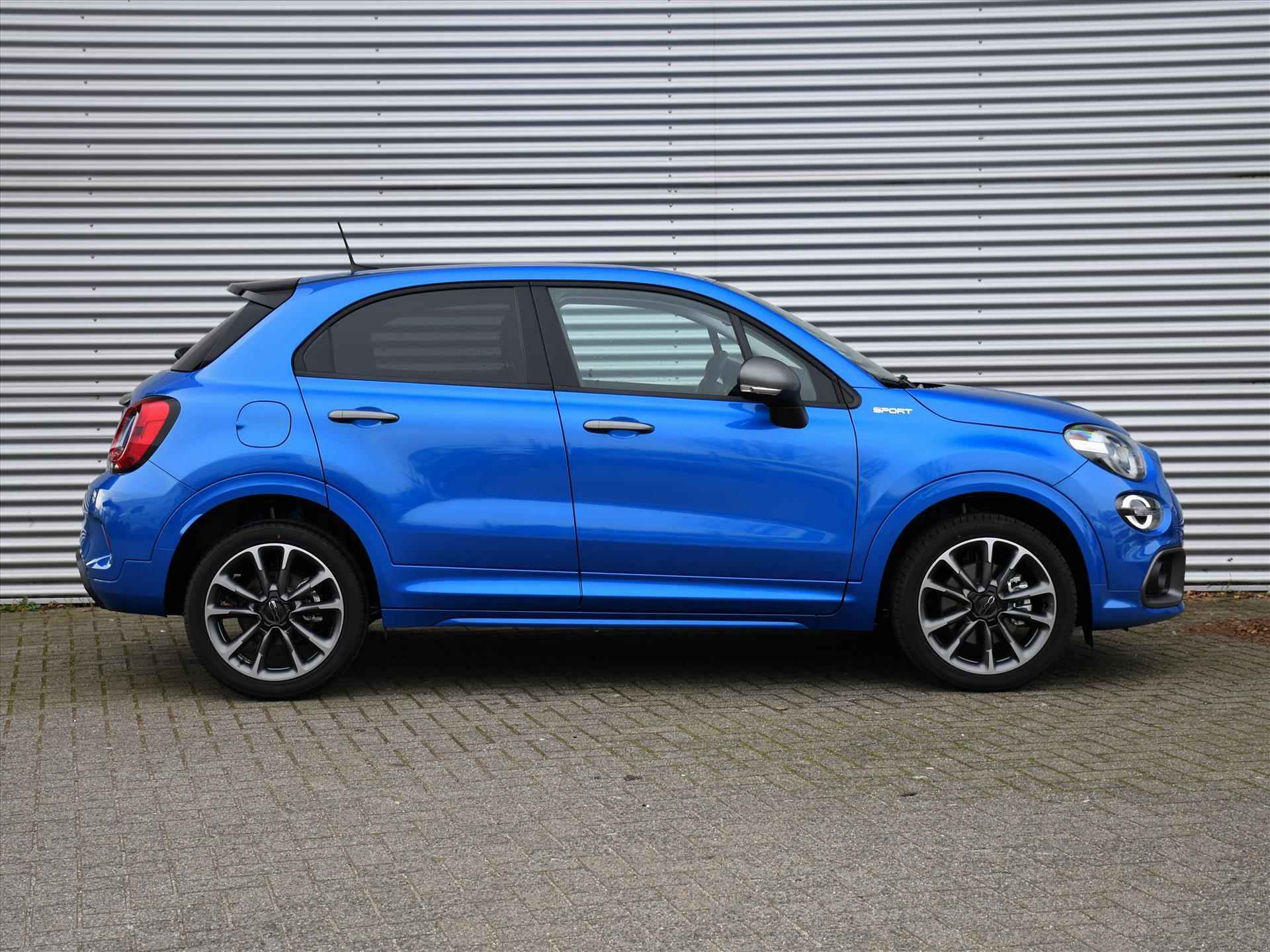 Fiat 500X Sport 1.5 Hybrid 130pk Automaat DODE HOEK | CRUISE | APPLE CARPLAY | NAVI | 18''LM | KEYLESS ENTRY | DAB | USB | PRIVACY GLASS - 3/31