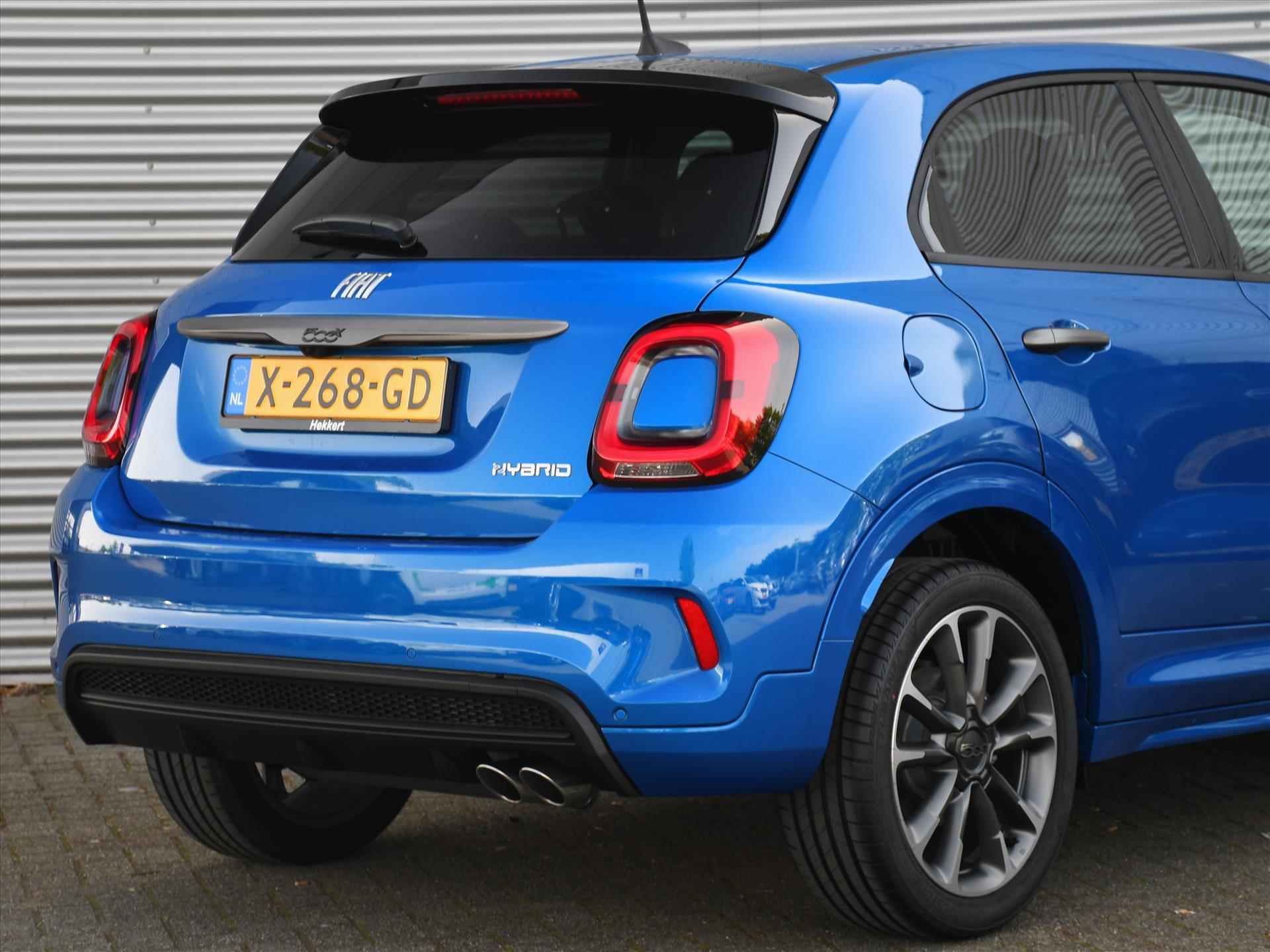 Fiat 500X Sport 1.5 Hybrid 130pk Automaat DODE HOEK | CRUISE | APPLE CARPLAY | NAVI | 18''LM | KEYLESS ENTRY | DAB | USB | PRIVACY GLASS - 5/31