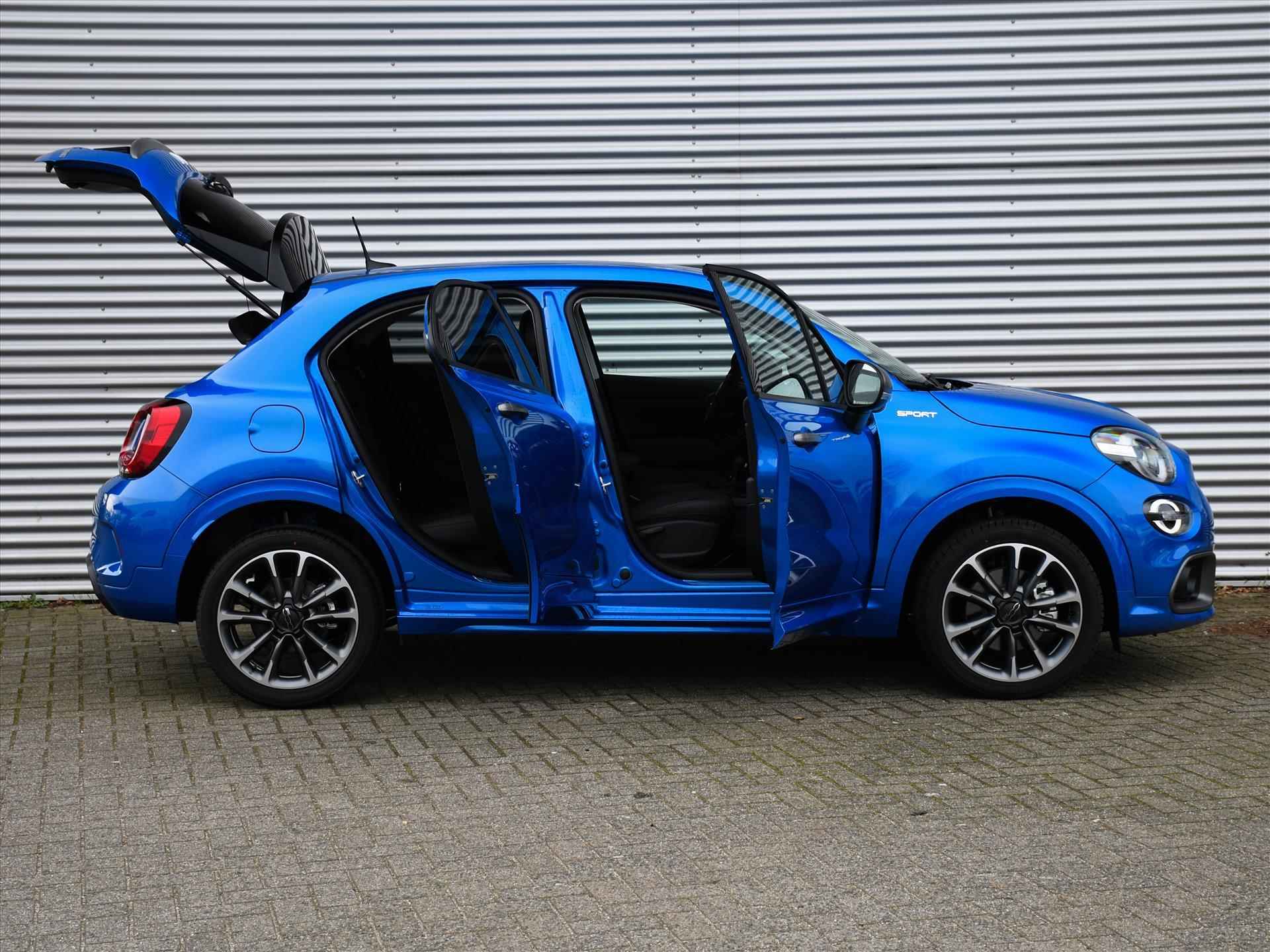 Fiat 500X Sport 1.5 Hybrid 130pk Automaat DODE HOEK | CRUISE | APPLE CARPLAY | NAVI | 18''LM | KEYLESS ENTRY | DAB | USB | PRIVACY GLASS - 28/31