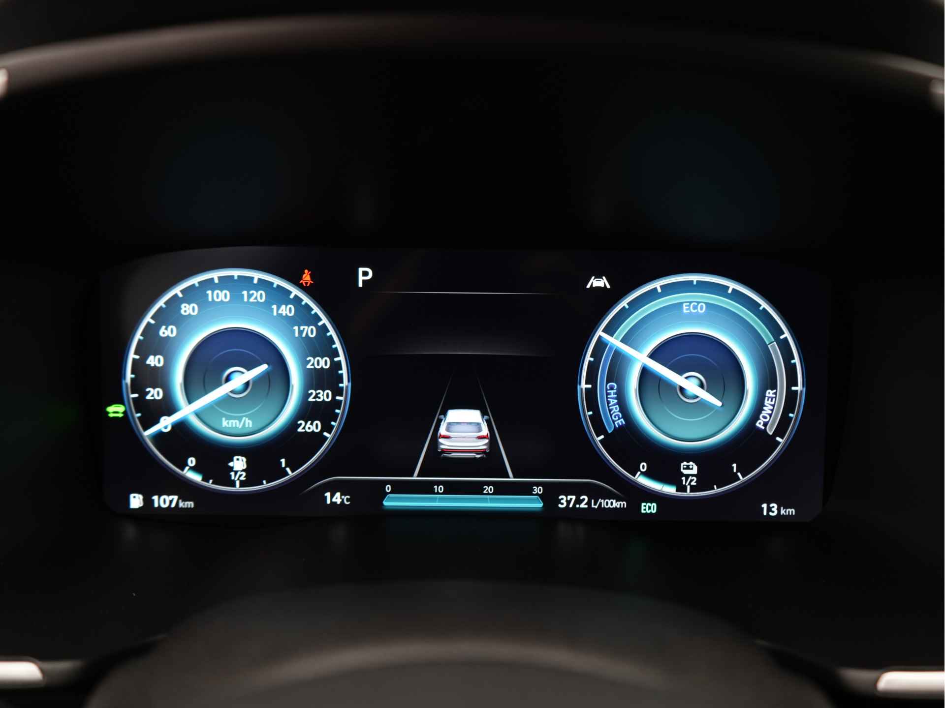 Hyundai Santa Fe 1.6 T-GDI PHEV Comfort Smart Plug-In Hybride Automaat met Lederen bekleding, Navigatie en Camera Uit voorraad leverbaar! - 34/47