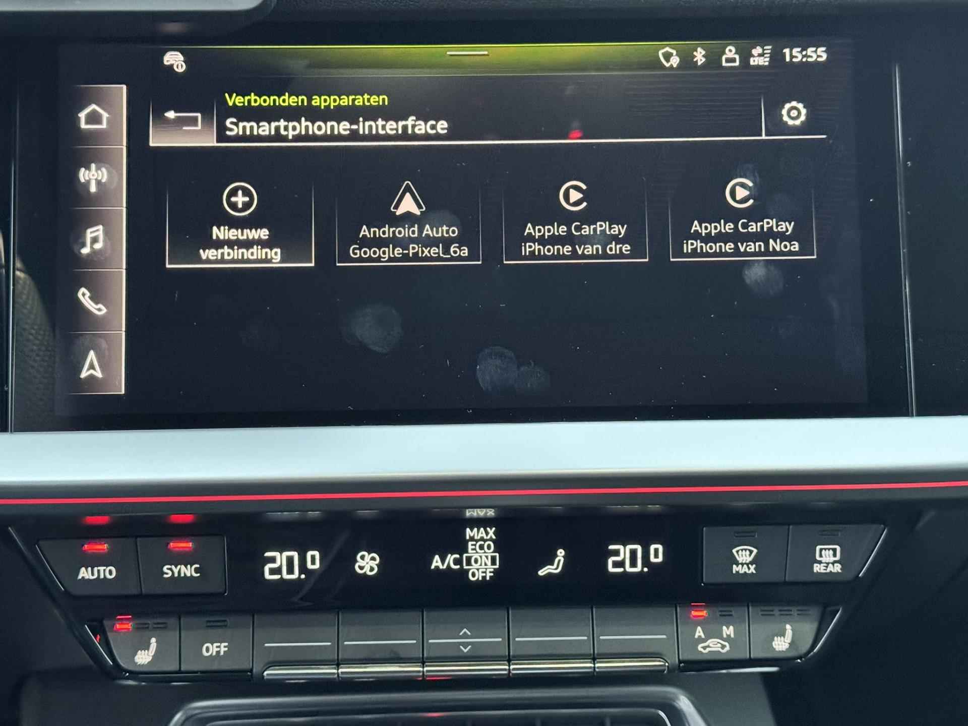 Audi A3 Limousine 30 TFSI S edition mild Hybrid Volleder Stoelverwarming adaptieve Cruise control Apple/Android Carplay Navigatie - 48/55