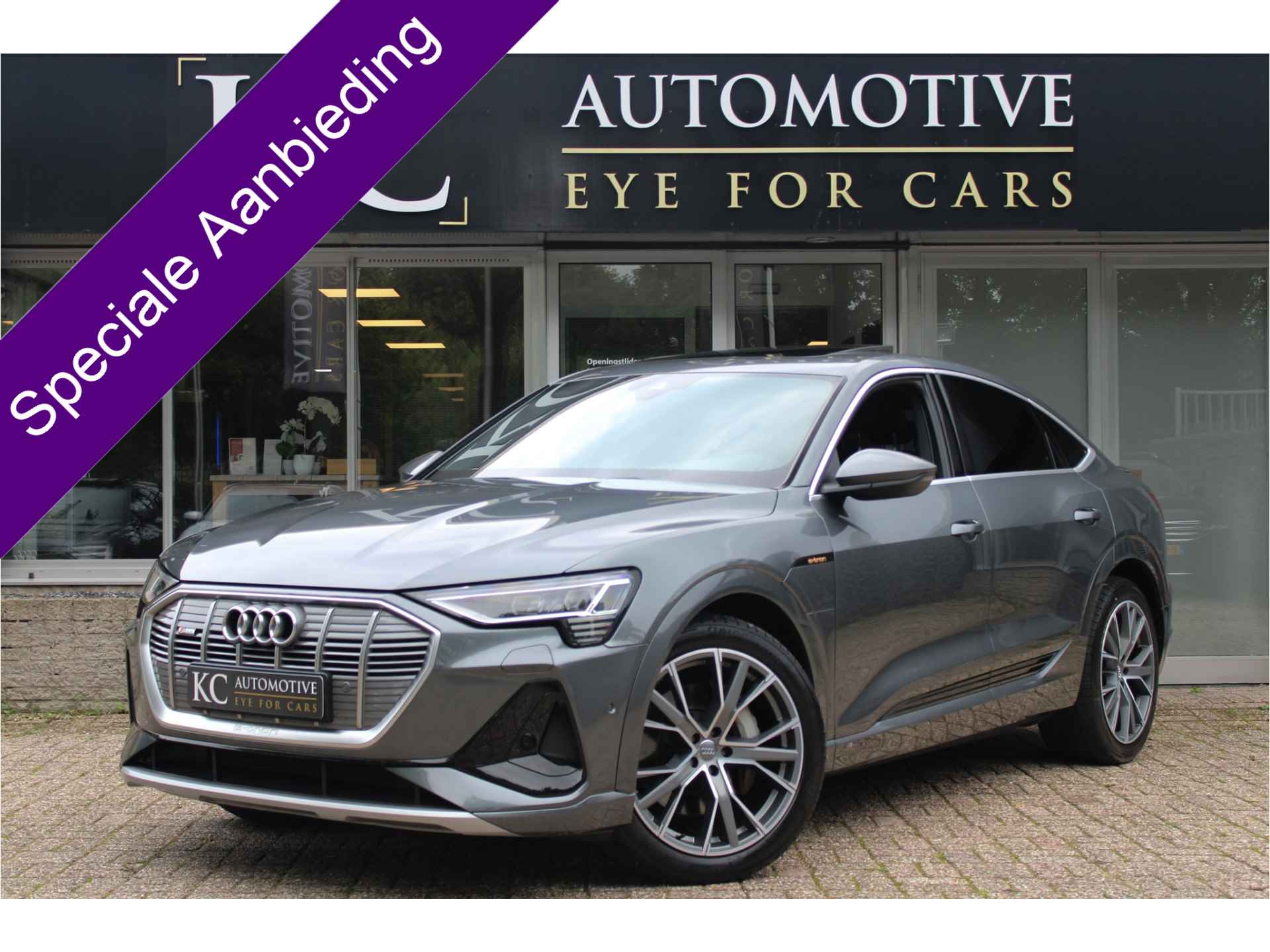 Audi e-tron Sportback 55 Quattro S-Edition 95 kWh |VAN €34950,- VOOR €33992,- Pano | B&O | Luchtv. - 1/40