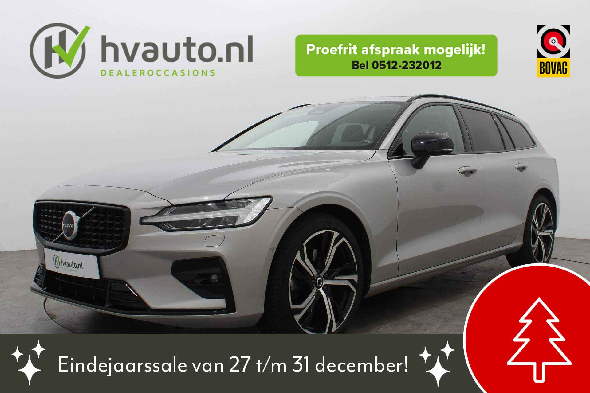 Volvo V60 2.0 B4 198PK ULTIMATE DARK AUT8 | Nappa Leder | Stoelventilatie | Massage - 1/50