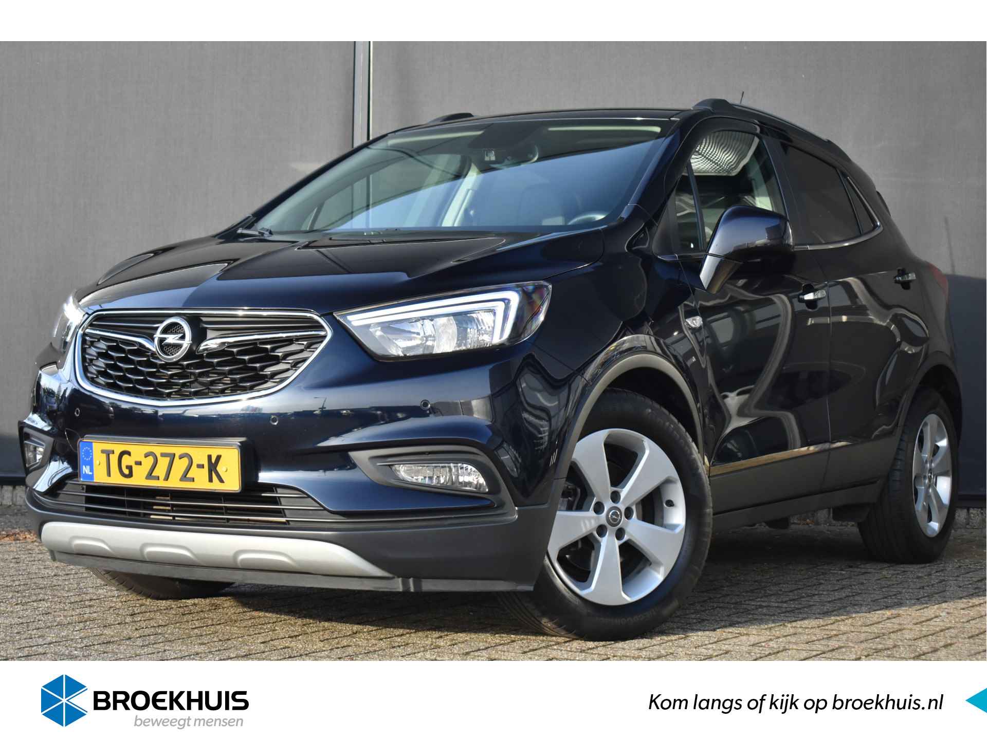 Opel Mokka X 1.4 Turbo Innovation 140pk Automaat | Schuif/kantel dak | Vol-Leder | Stoel/Stuur verwarming | Achteruitrijcamera | Navigatie | - 1/44