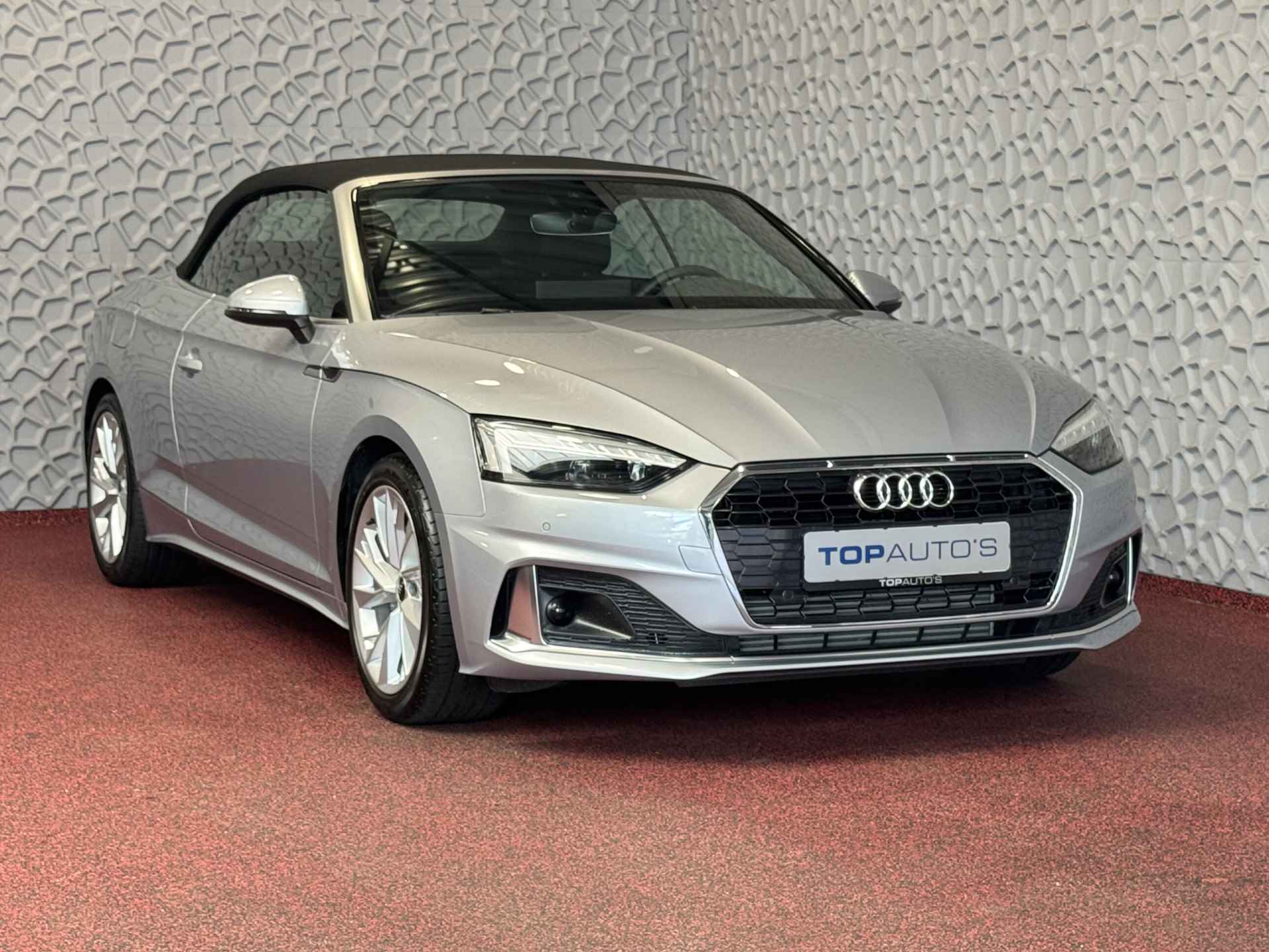 Audi A5 Cabriolet 40 TFSI 204 PK ADVANCED LEER NAVI CAMERA NEK/STOELVERW. ADAP.CRUISE 06/2024 80.000.- NWPRS - 58/89