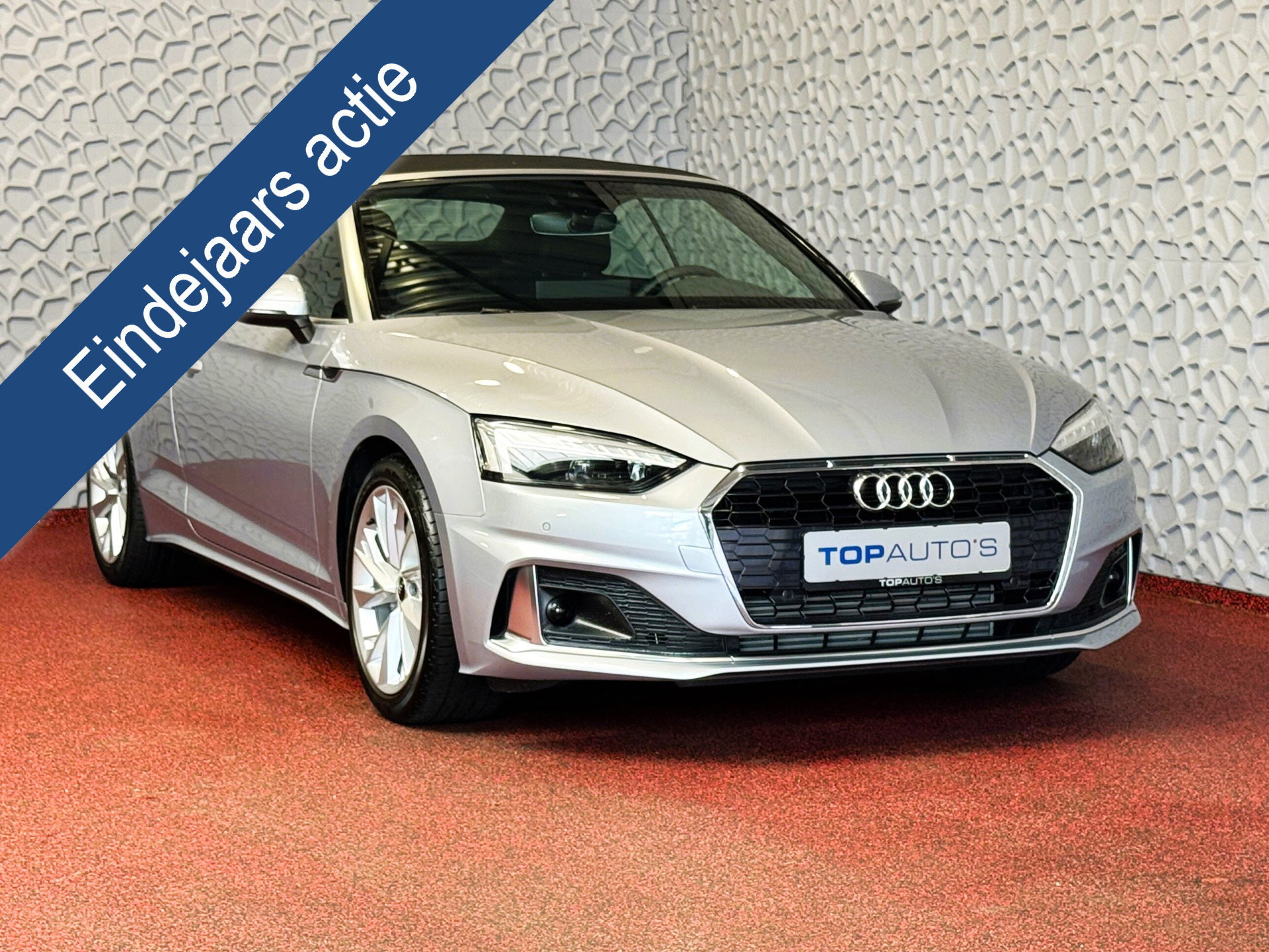 Audi A5 Cabriolet 40 TFSI 204 PK ADVANCED LEER NAVI CAMERA NEK/STOELVERW. ADAP.CRUISE 06/2024 80.000.- NWPRS