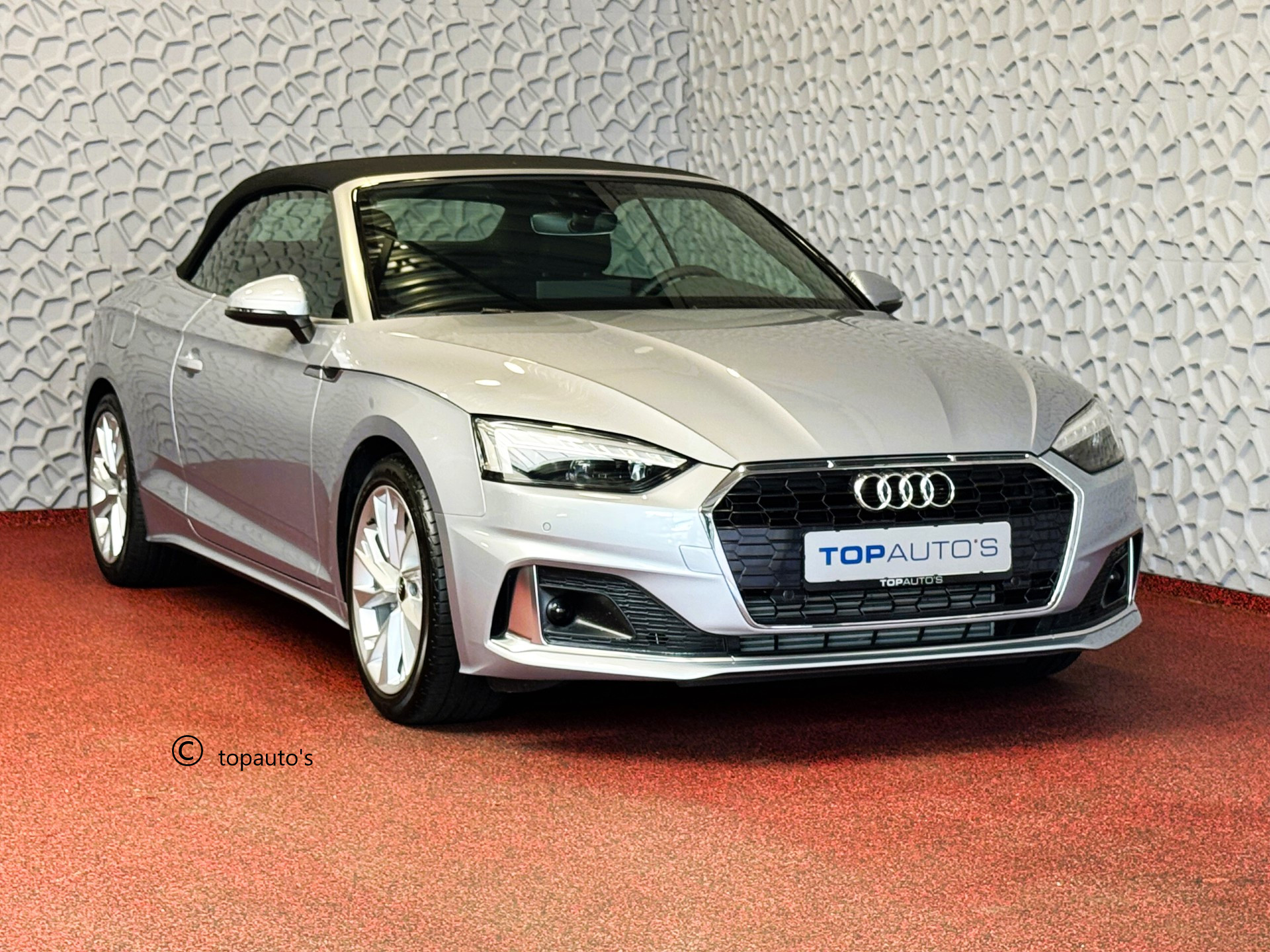 Audi A5 Cabriolet 40 TFSI 204 PK ADVANCED LEER NAVI CAMERA NEK/STOELVERW. ADAP.CRUISE 06/2024 80.000.- NWPRS