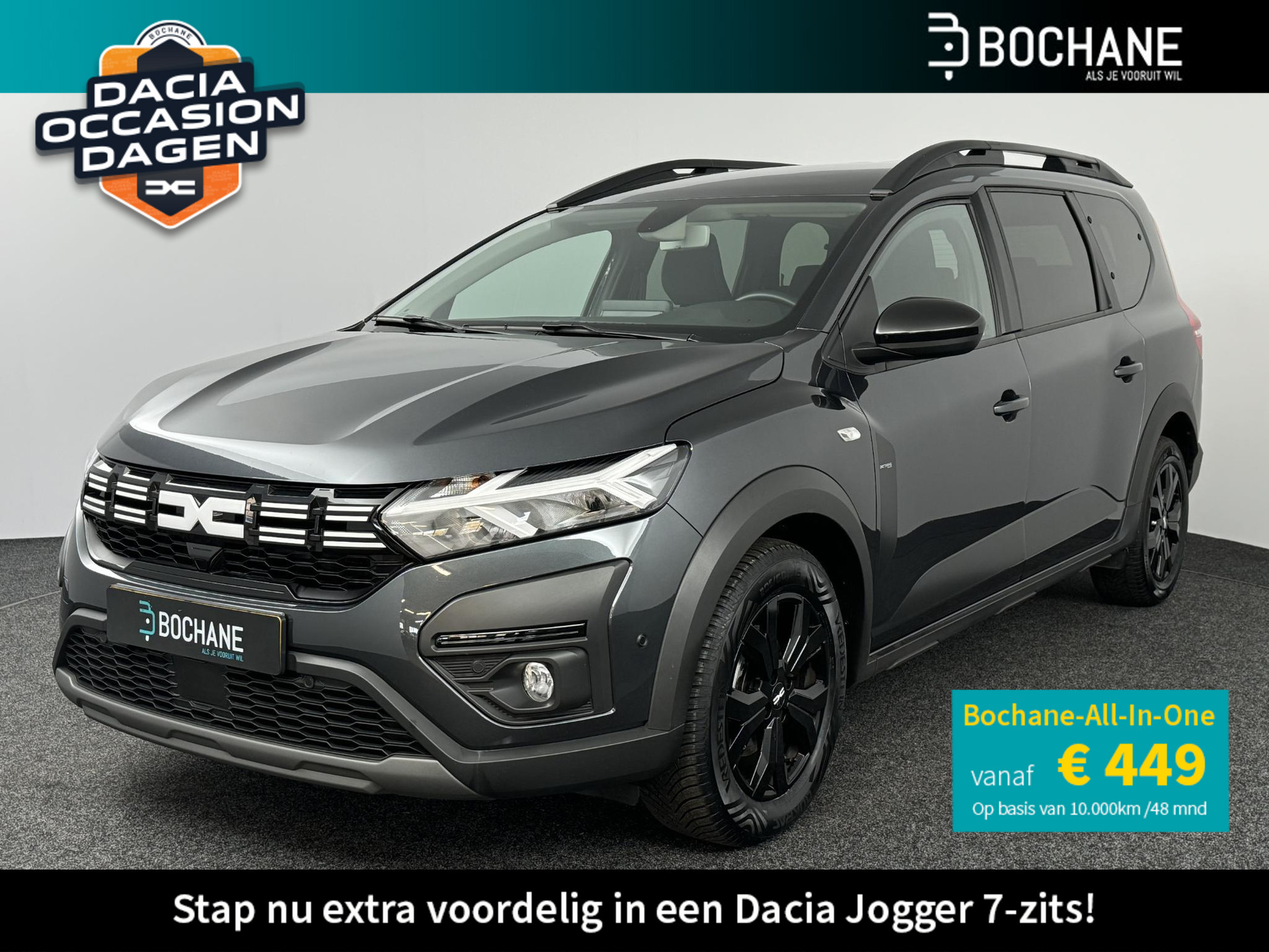 Dacia Jogger 1.0 TCe 110 Extreme 7p. | 1e eigenaar + dealer onderhouden! | Navi | Clima | Cruise | PDC V+A + Camera | Apple Carplay/Android Auto