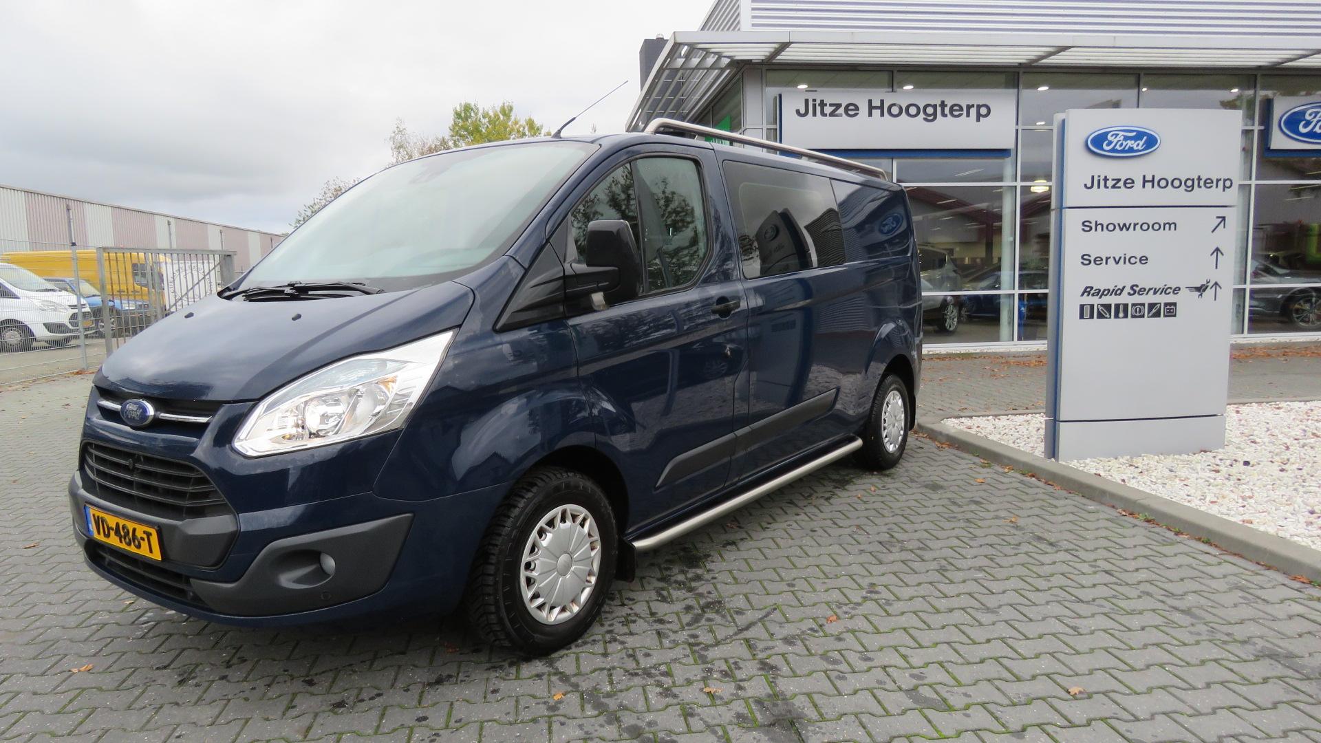 Ford Transit Custom 290 2.2 TDCI L2H1 Trend DC GEEN BTW/BPM, Dubbele cabine, Trekhaak, Cruise, camera, 138889 km !!